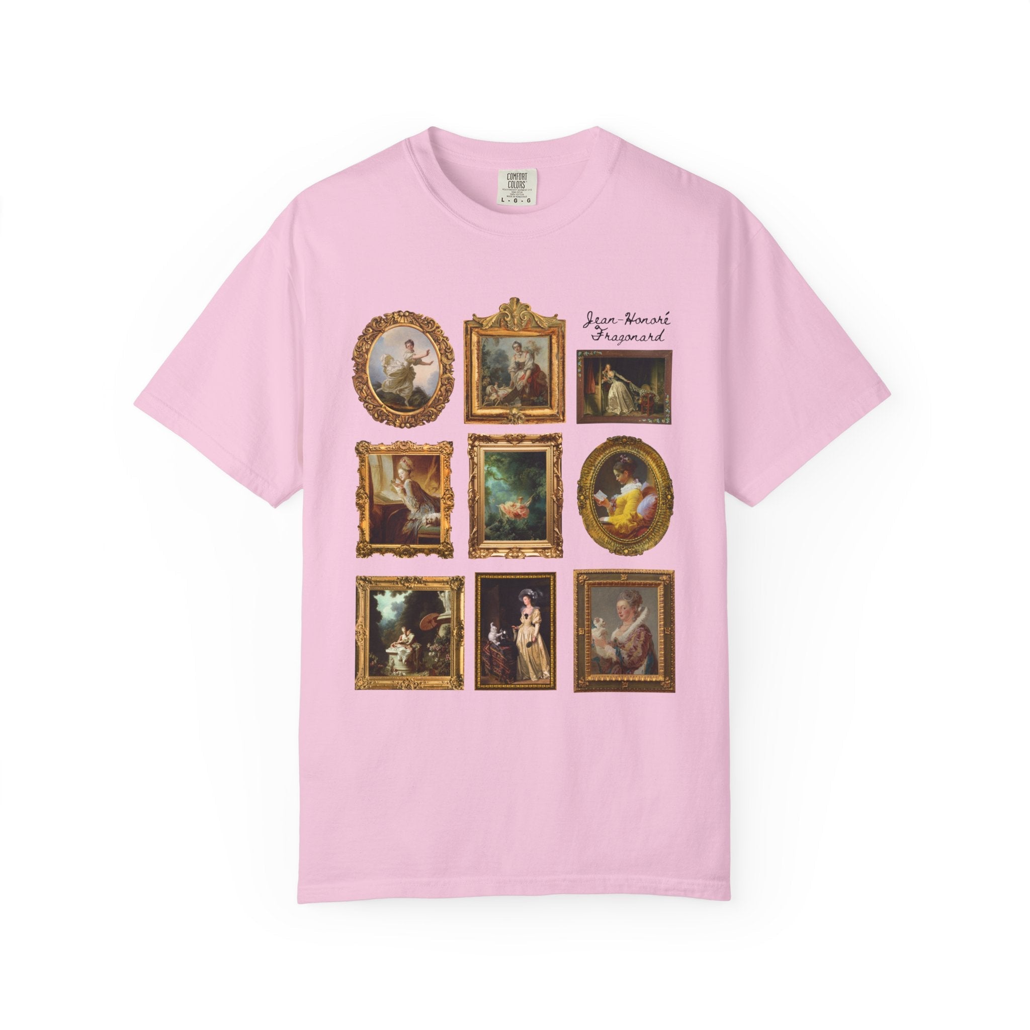 Jean - Honoré Fragonard Art History T-Shirt for Artist, French Art Historian, Framed Rococo Art, Cute Humanities Major Gift, Famous Paintings - Opal and June