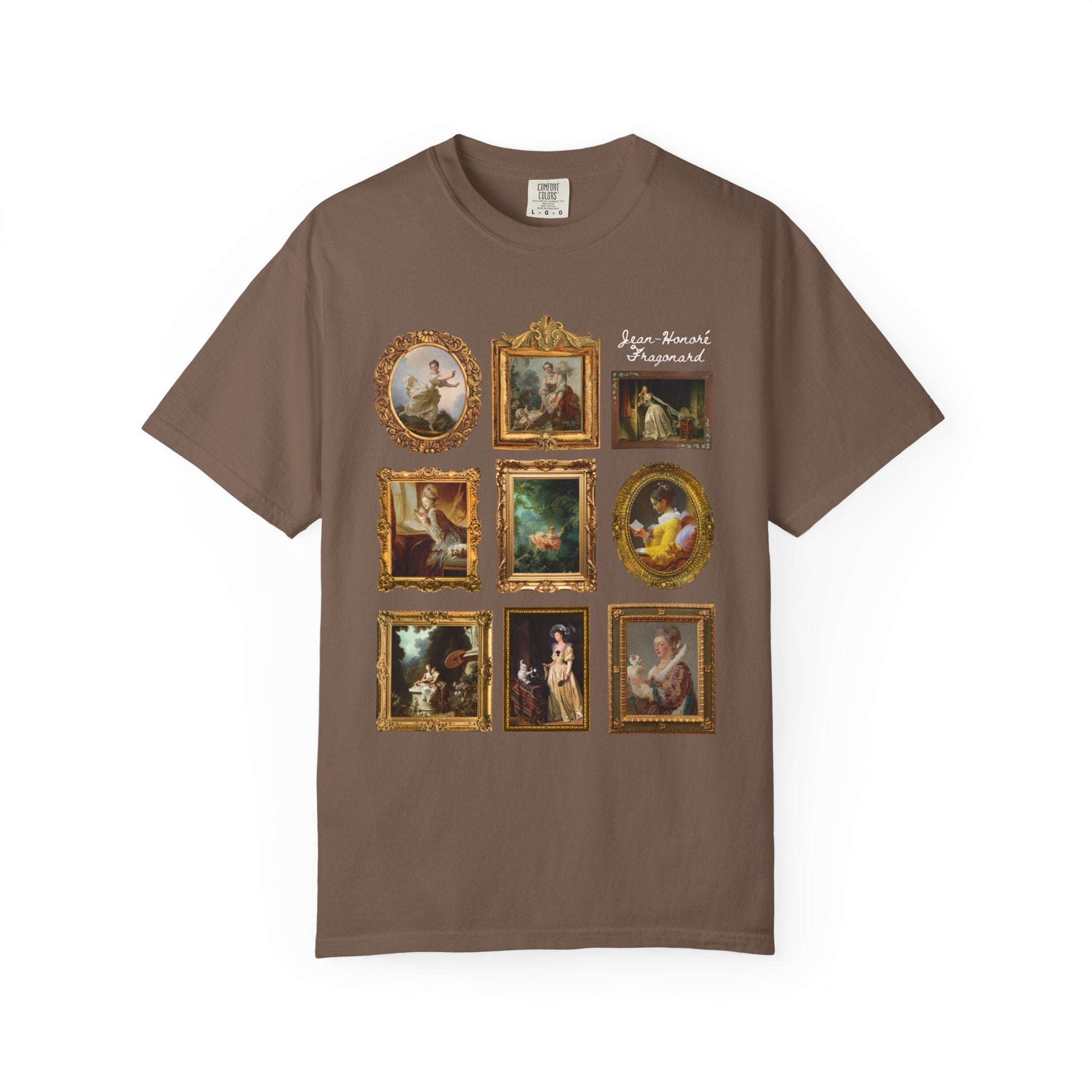 Jean - Honoré Fragonard Art History T-Shirt for Artist, French Art Historian, Framed Rococo Art, Cute Humanities Major Gift, Famous Paintings - Opal and June