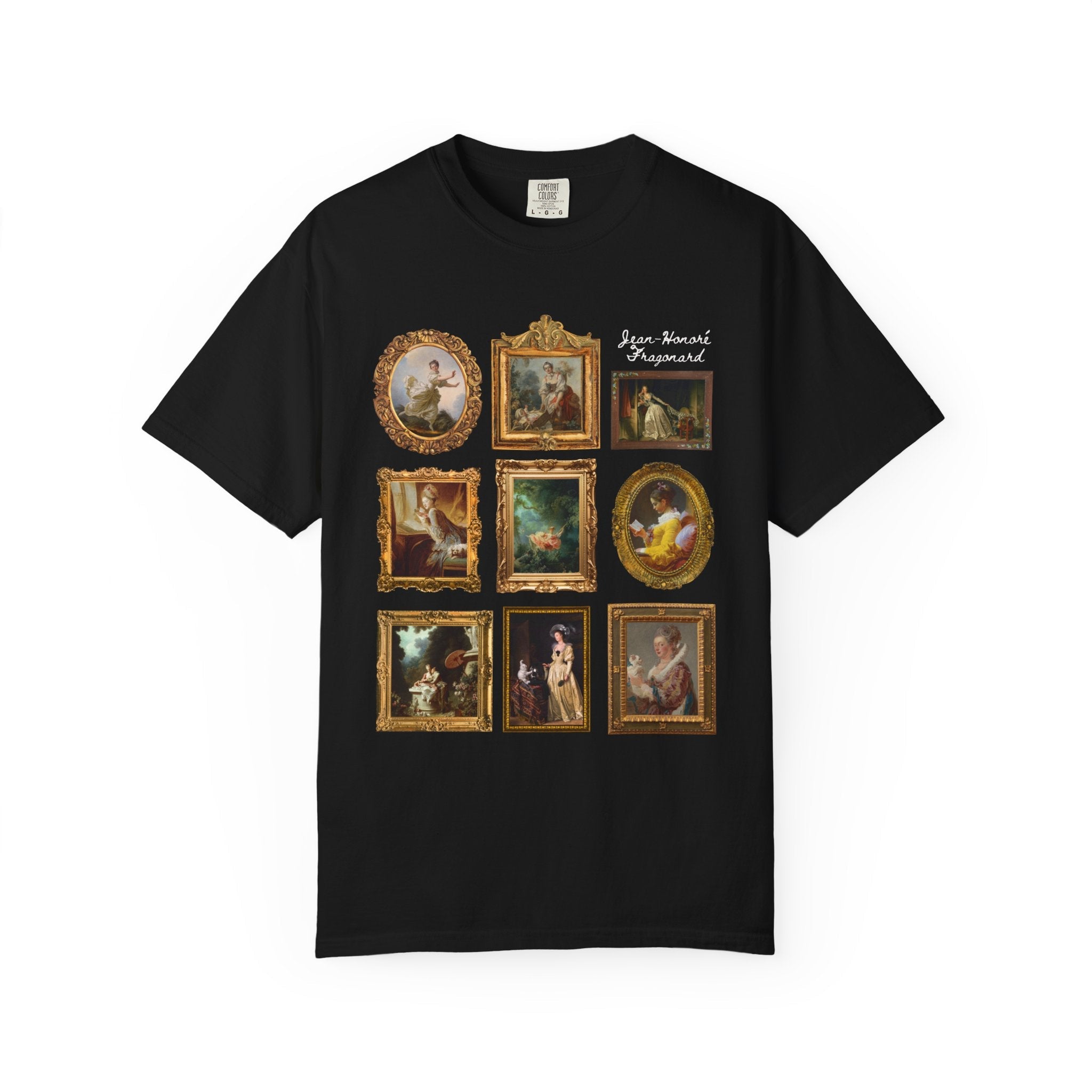 Jean - Honoré Fragonard Art History T-Shirt for Artist, French Art Historian, Framed Rococo Art, Cute Humanities Major Gift, Famous Paintings - Opal and June