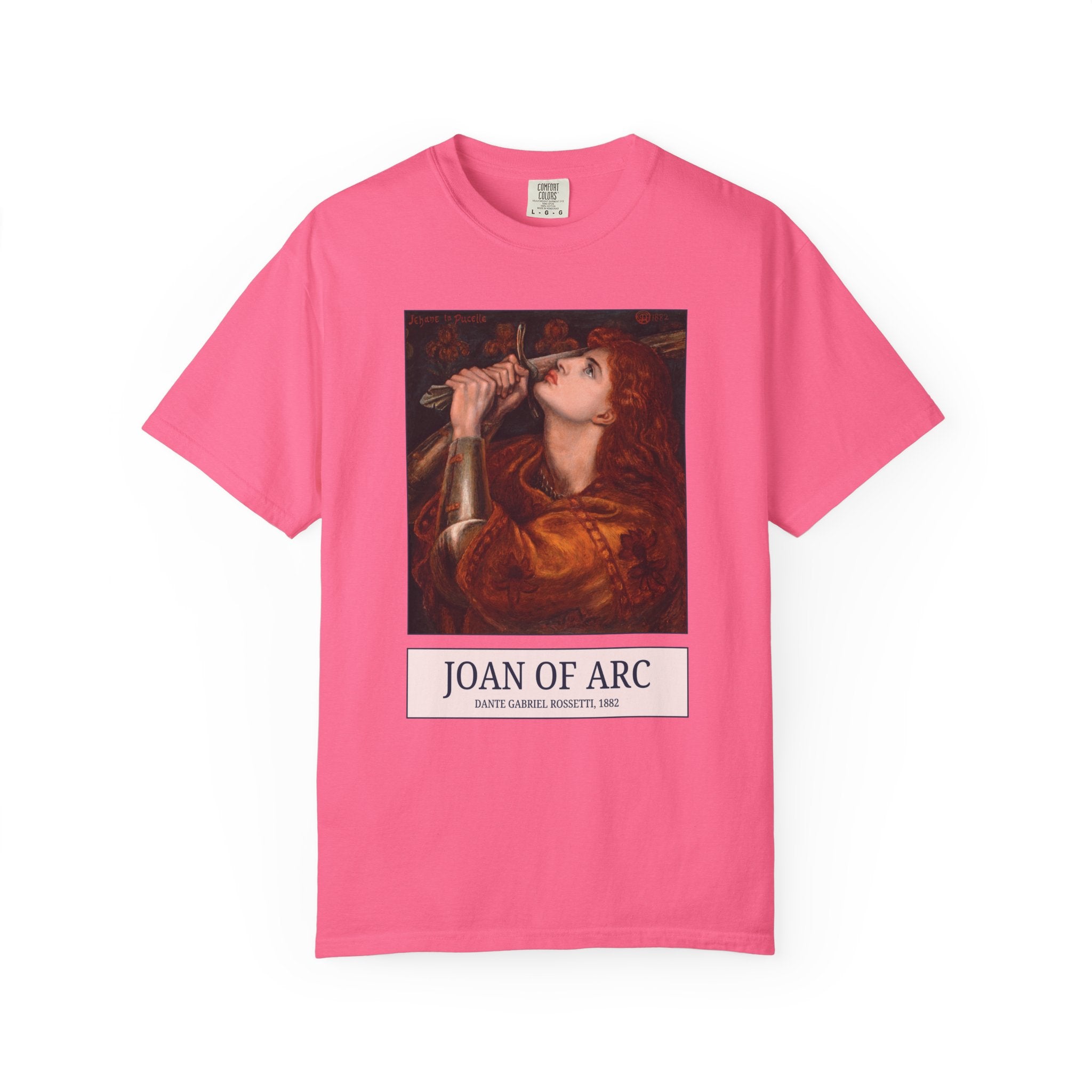 Joan of Arc Dante Gabriel Rossetti, Famous 19th Century Painting, Women's History, French Military History, Pre - Raphaelite Art History Gift - Opal and June