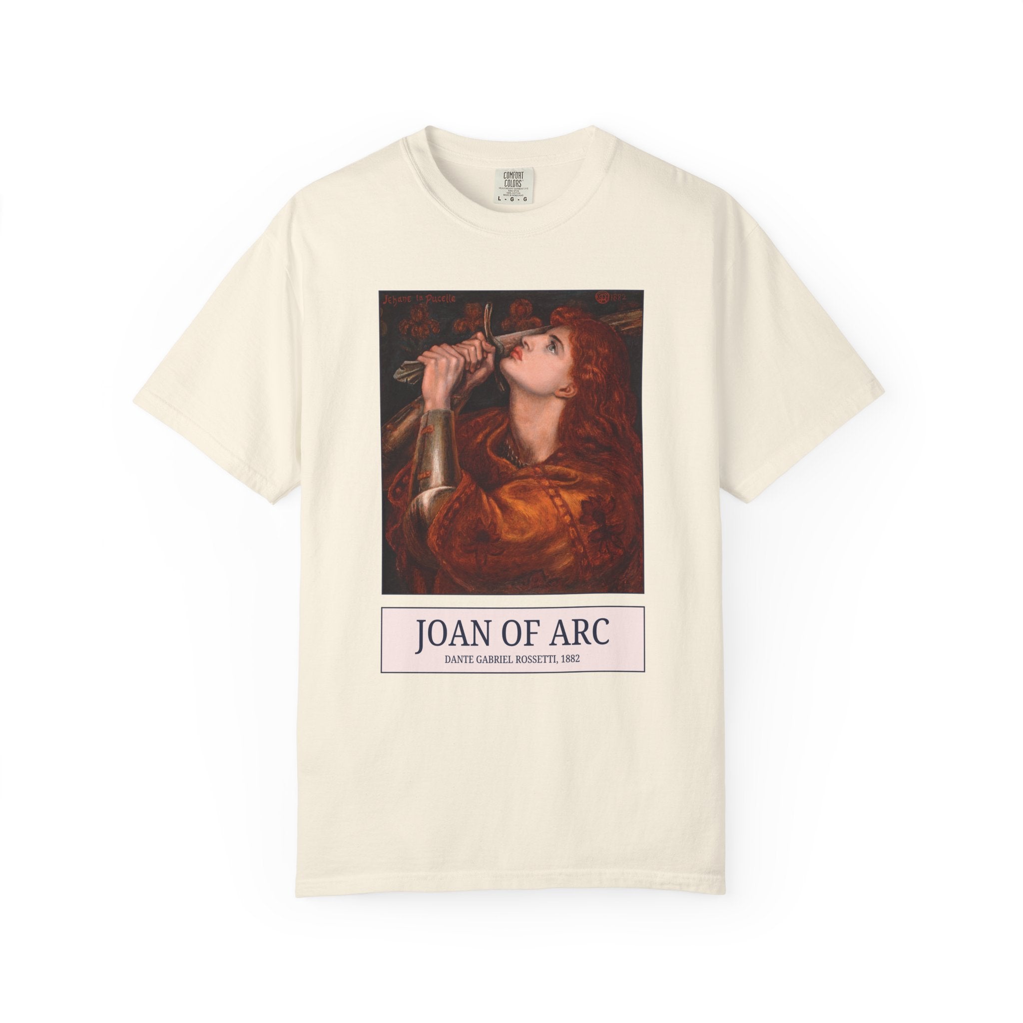 Joan of Arc Dante Gabriel Rossetti, Famous 19th Century Painting, Women's History, French Military History, Pre - Raphaelite Art History Gift - Opal and June