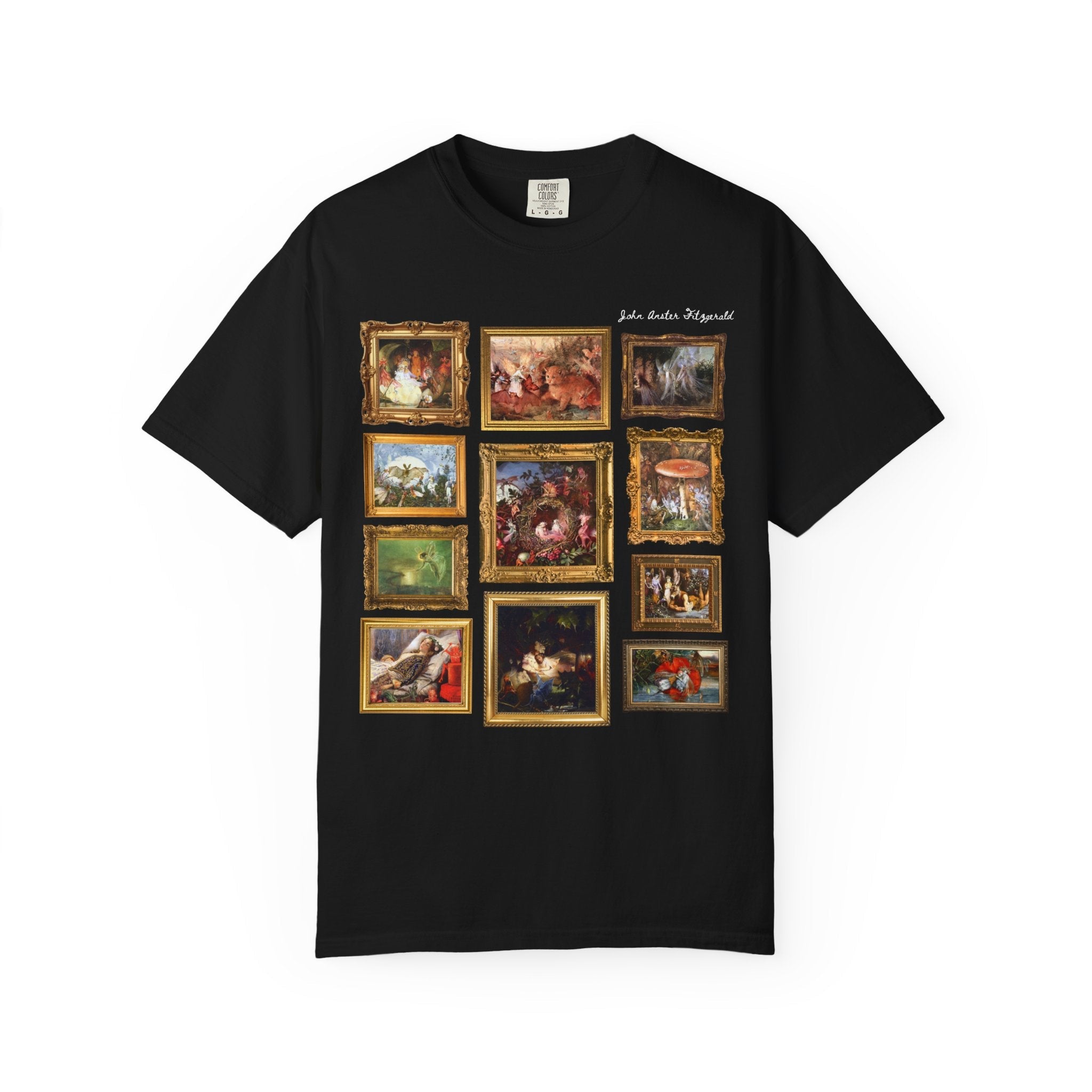 John Anster Fitzgerald Art History T-Shirt, Victorian Era Fairy Paintings, Fairy Tale Art Historian Gift, 19th Century English Paintings - Opal and June