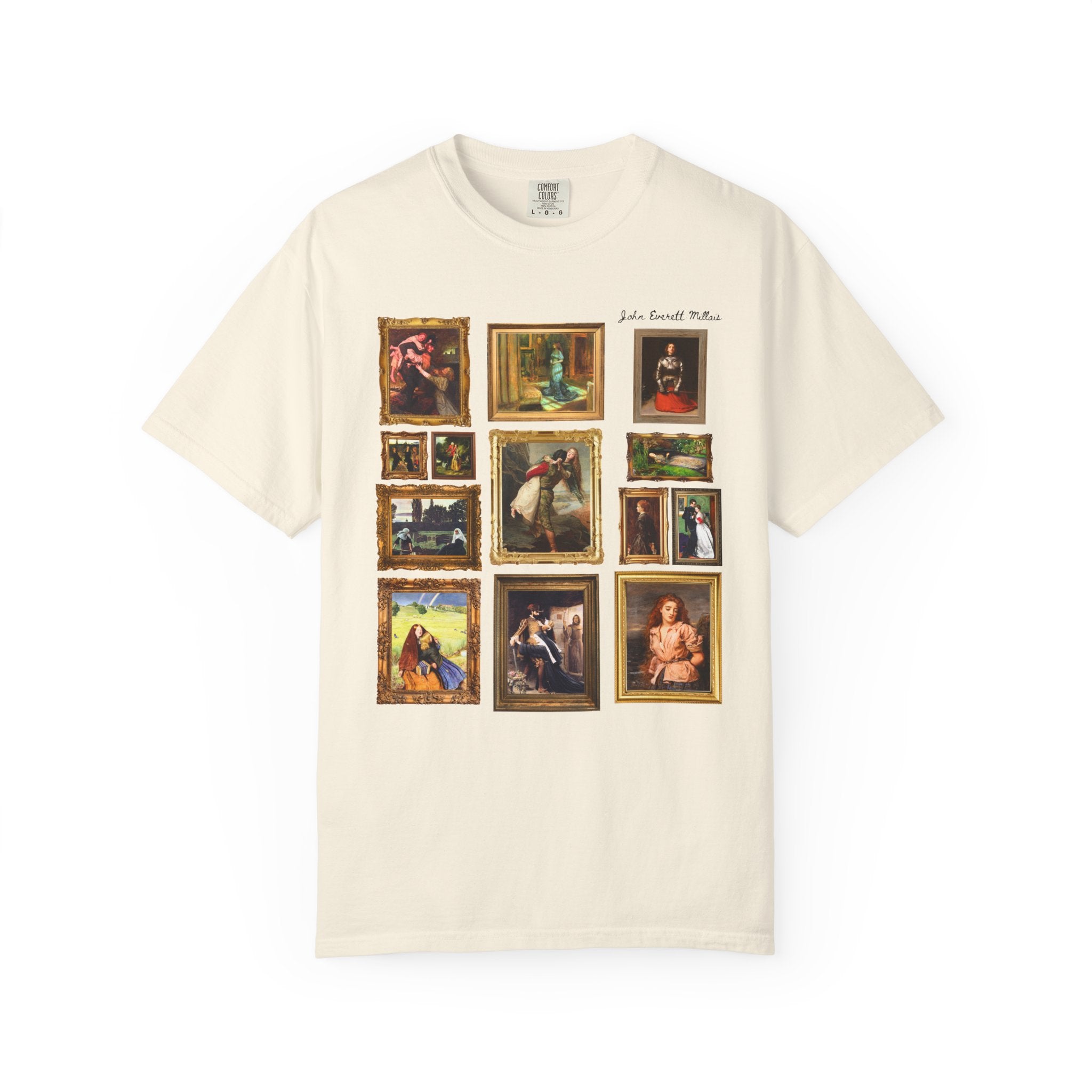 John Everett Millais Art History Shirt for Museum Lover, Colorful English Art Historian Gift, Boho Aesthetic 19th Century Famous Paintings - Opal and June