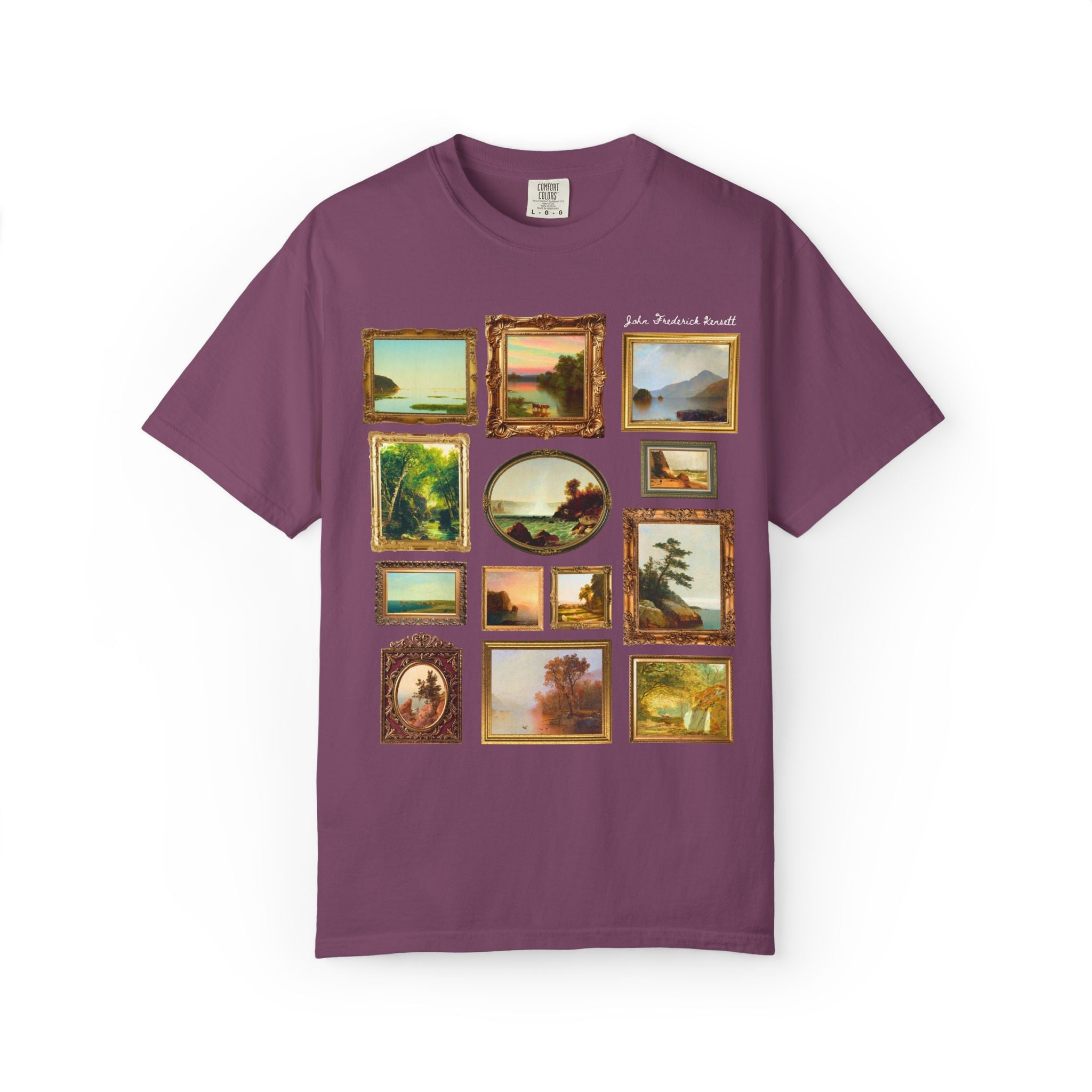 John Frederick Kensett Art History Tee Shirt: Luminism American Art Movement, Hudson River School 19th Century Art History Buff Gift - Opal and June