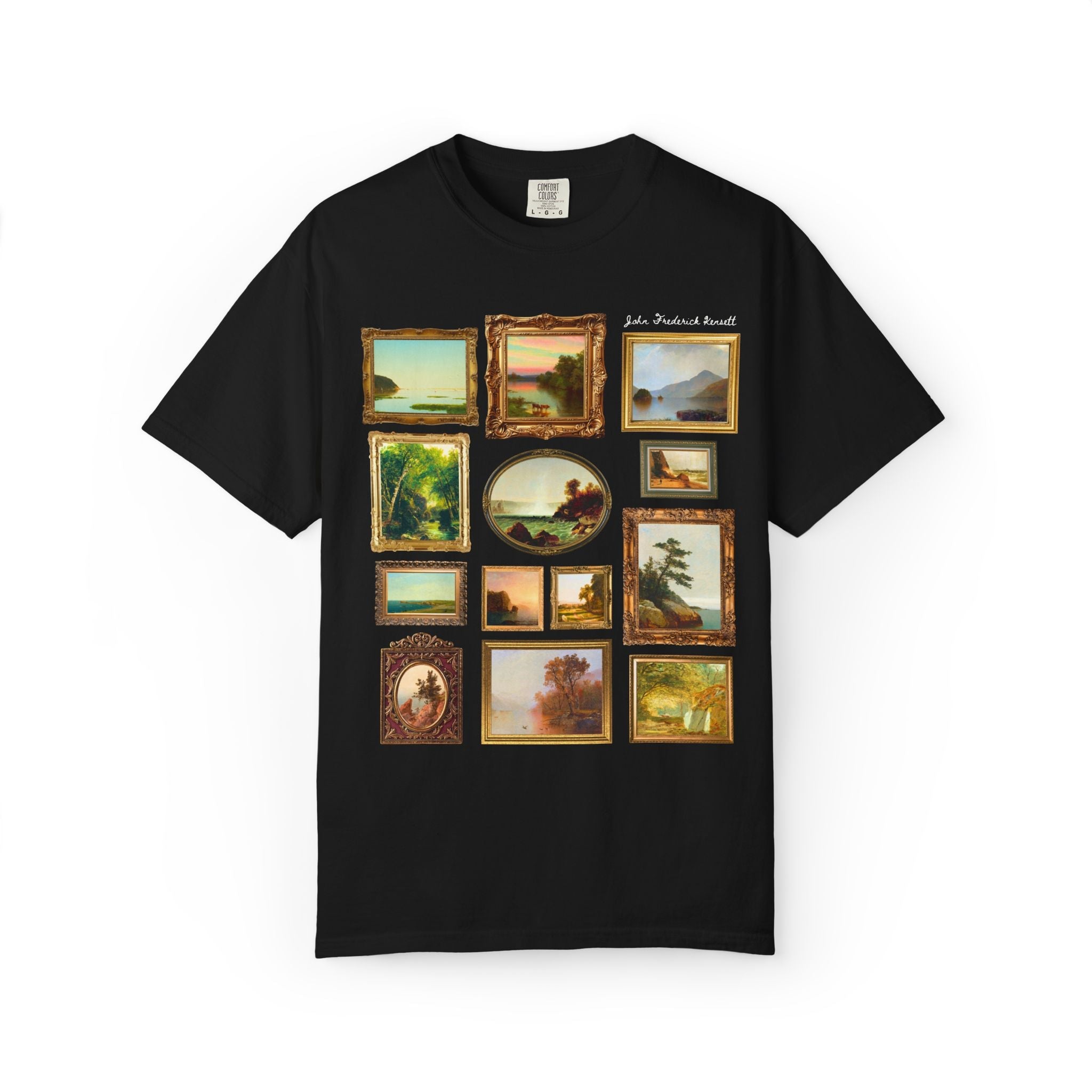 John Frederick Kensett Art History Tee Shirt: Luminism American Art Movement, Hudson River School 19th Century Art History Buff Gift - Opal and June