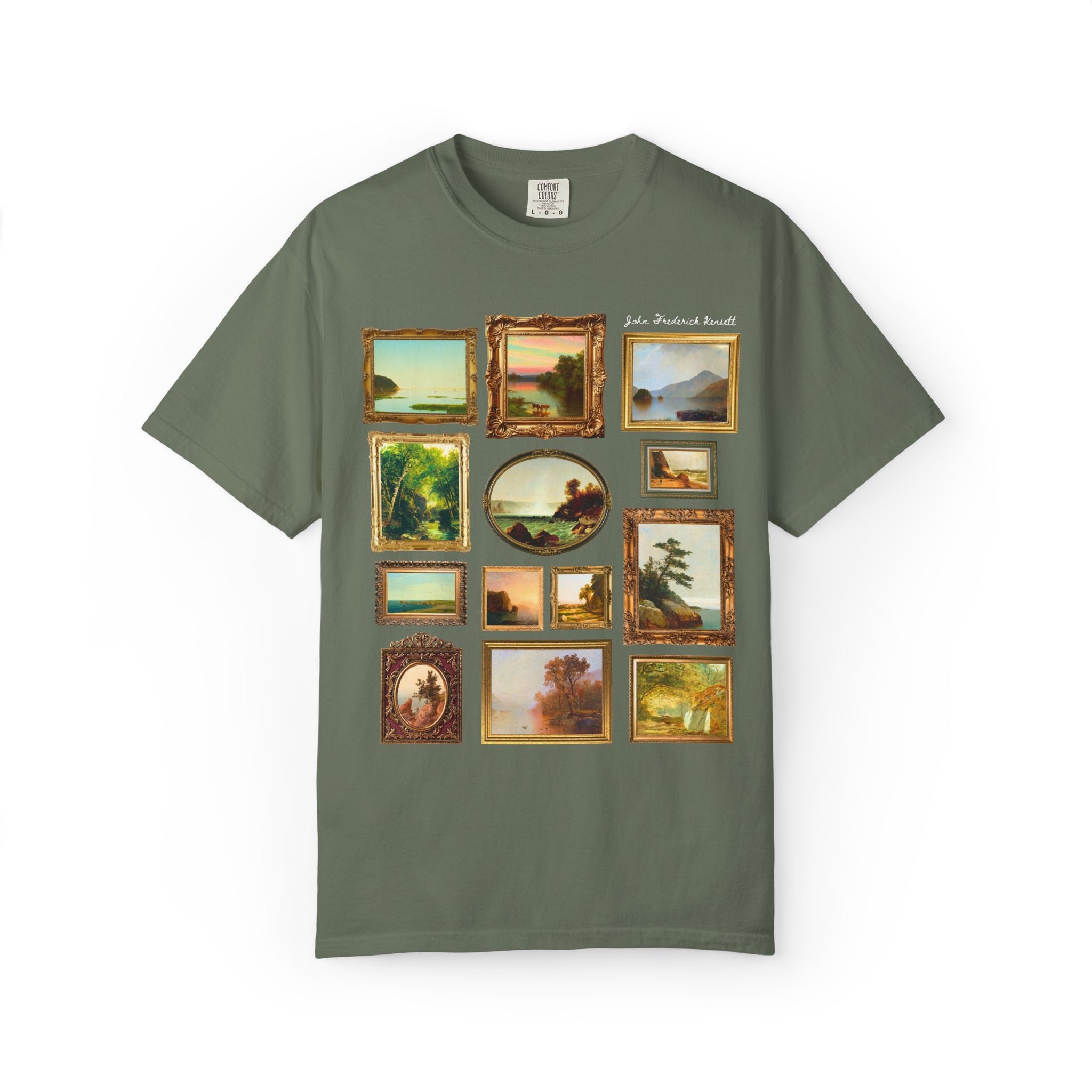 John Frederick Kensett Art History Tee Shirt: Luminism American Art Movement, Hudson River School 19th Century Art History Buff Gift - Opal and June