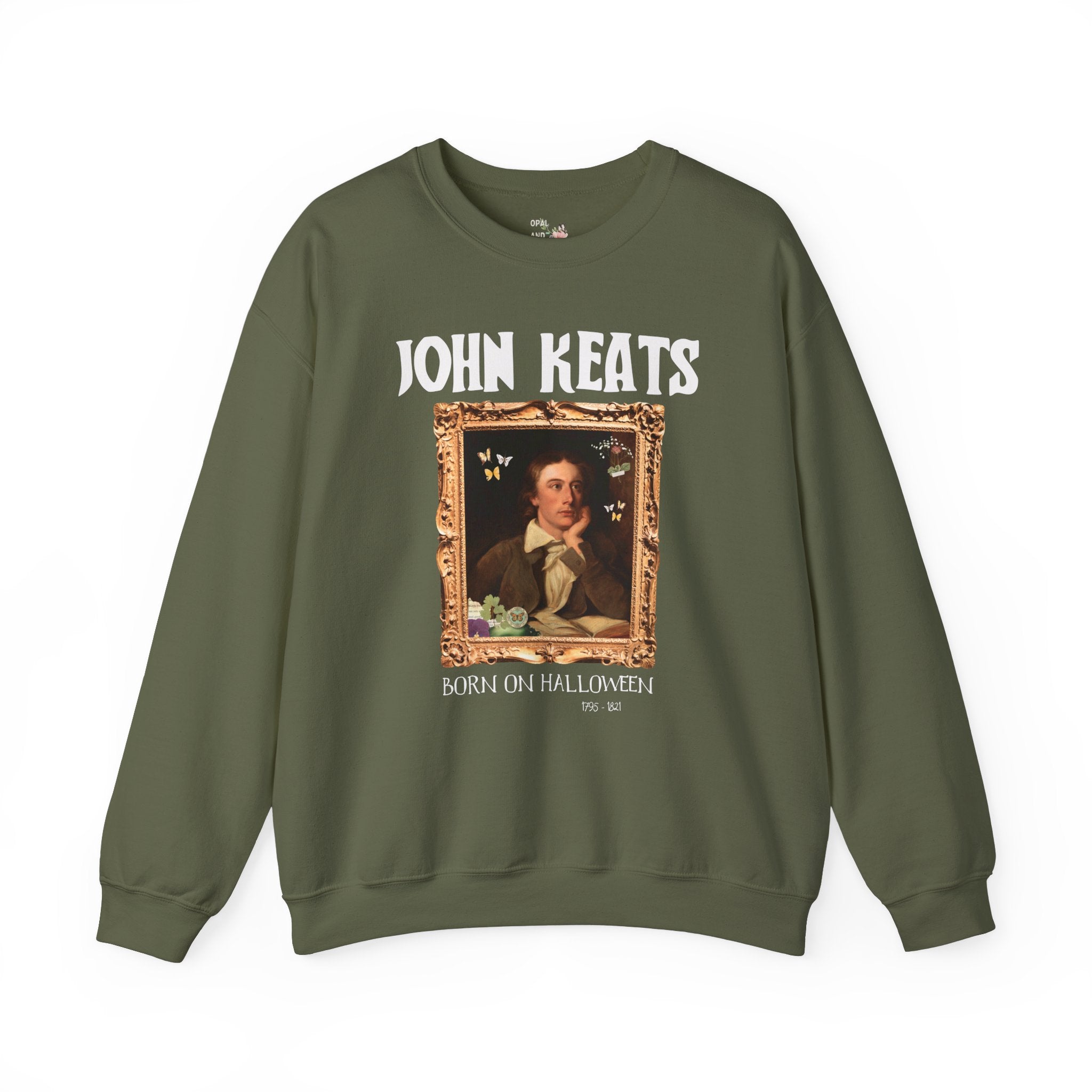 John Keats Romantic Poetry Movement Sweatshirt, 19th Century English Literature Professor Shirt, Bookworm Who Loves Poetry, English Major - Opal and June