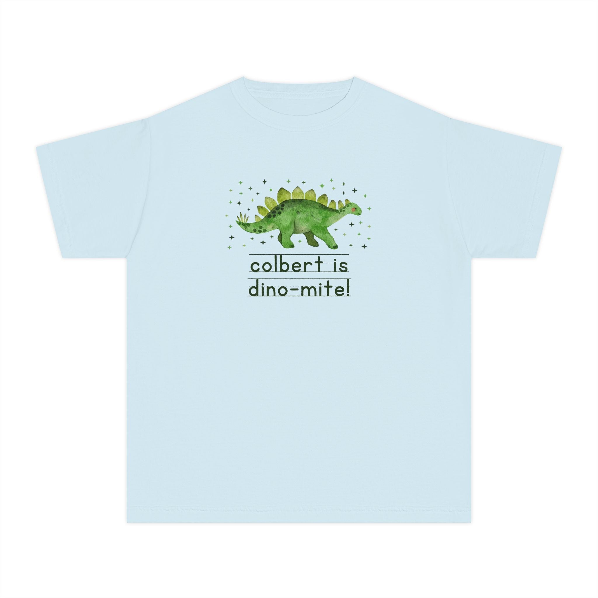 John L Colbert School is Dino - Mite Kids Tee Shirt | FPS + Opal and June Kids Tee Shirt, Fayetteville Public Schools - Opal and June