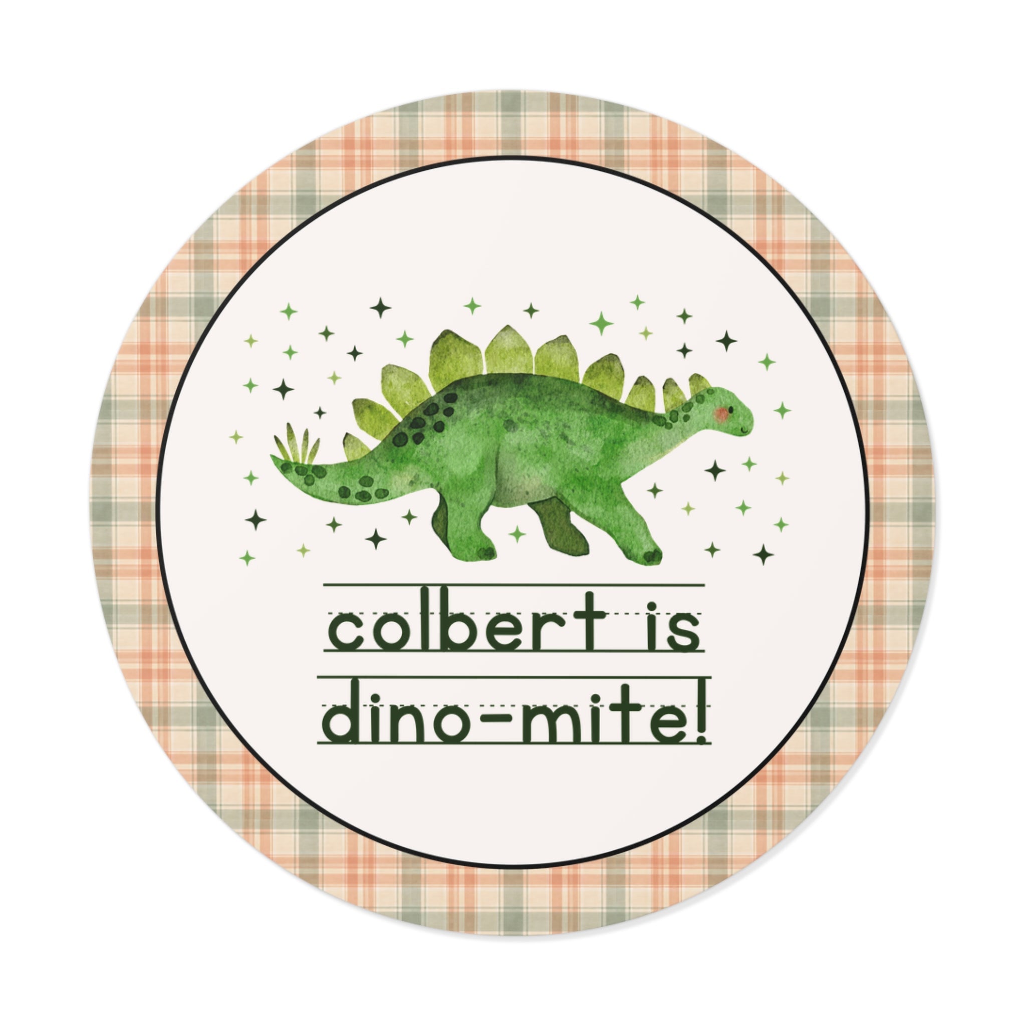John L Colbert School is Dino - Mite Sticker | FPS + Opal and June Sticker, Fayetteville Public Schools - Opal and June