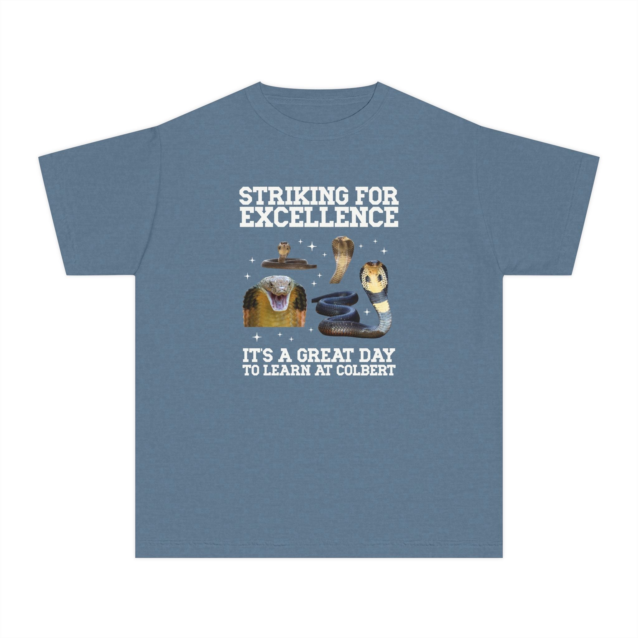 John L. Colbert School Kids Tee Shirt: Striking for Excellence | FPS + Opal and June Kids Tee Shirt, Fayetteville Public Schools - Opal and June