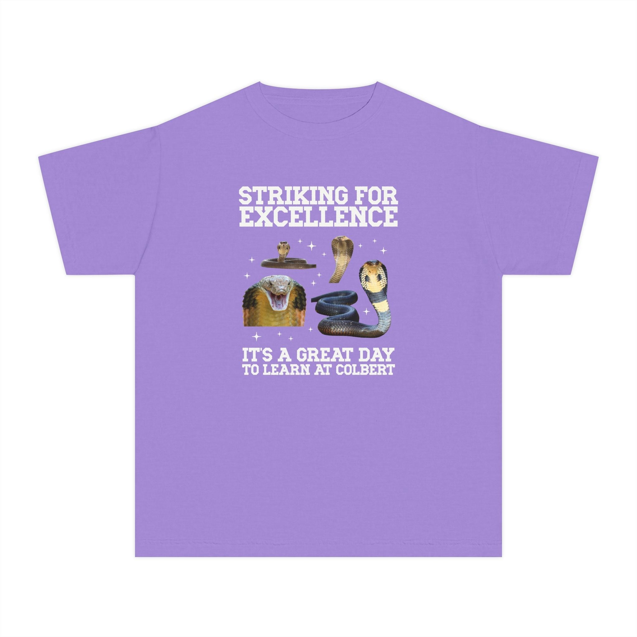 John L. Colbert School Kids Tee Shirt: Striking for Excellence | FPS + Opal and June Kids Tee Shirt, Fayetteville Public Schools - Opal and June