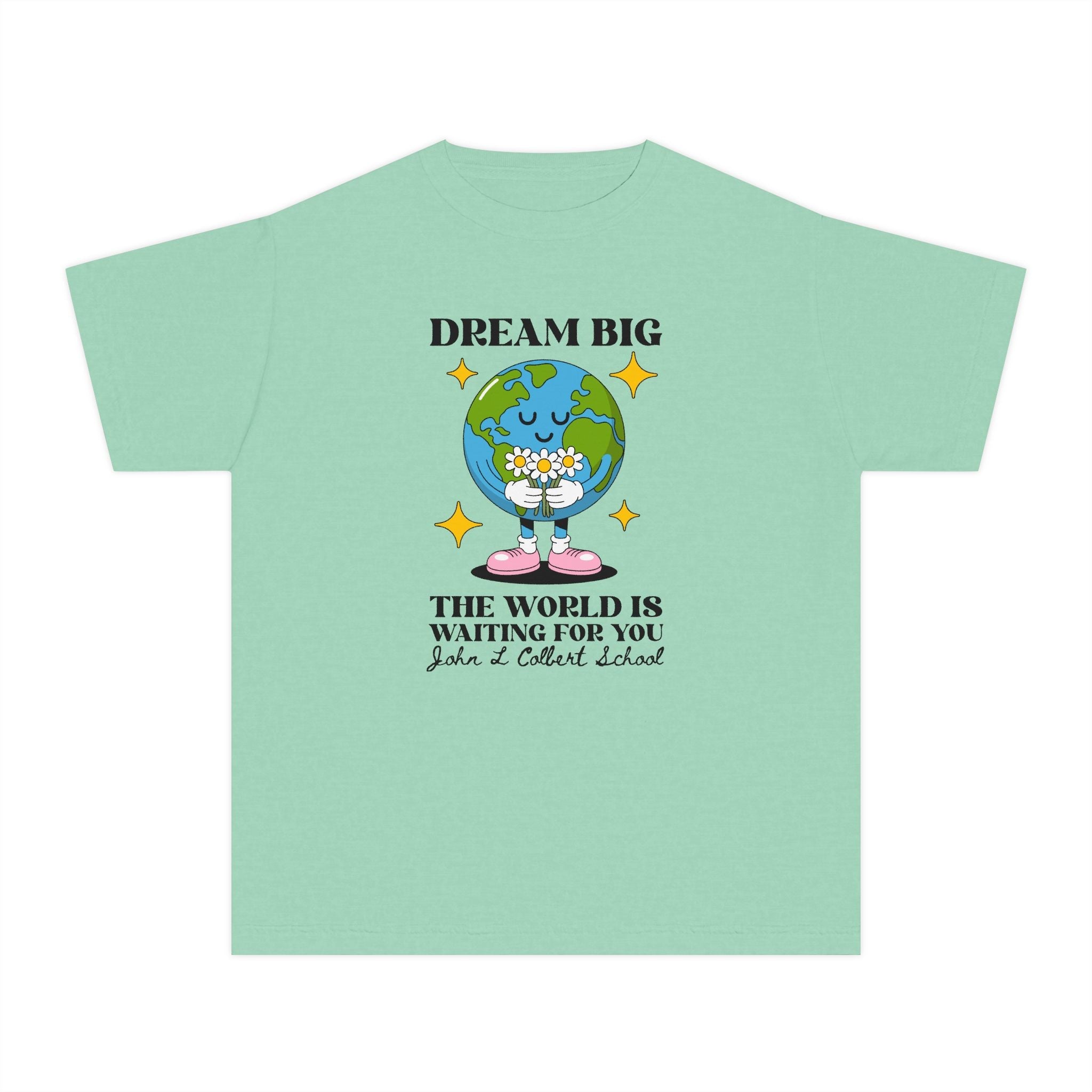 John L Colbert School Kids Tee Shirt: The World is Waiting for You - Opal and June