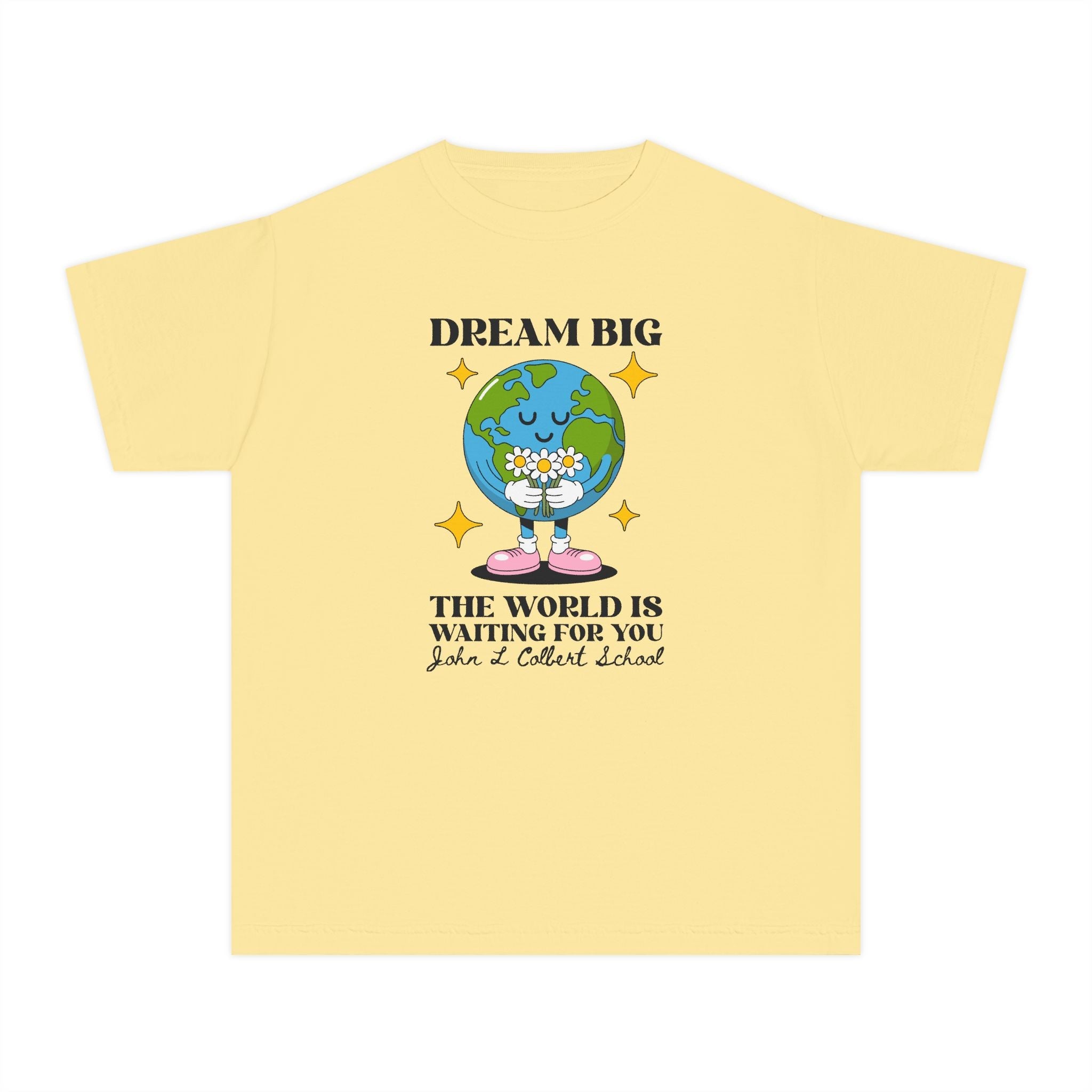 John L Colbert School Kids Tee Shirt: The World is Waiting for You - Opal and June