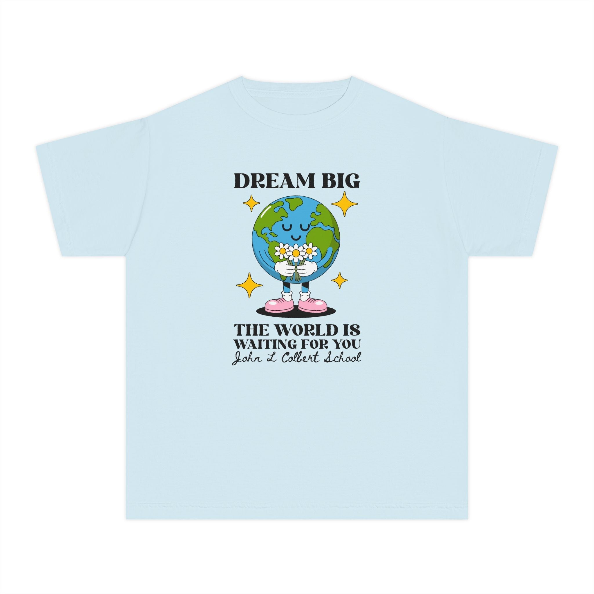 John L Colbert School Kids Tee Shirt: The World is Waiting for You - Opal and June