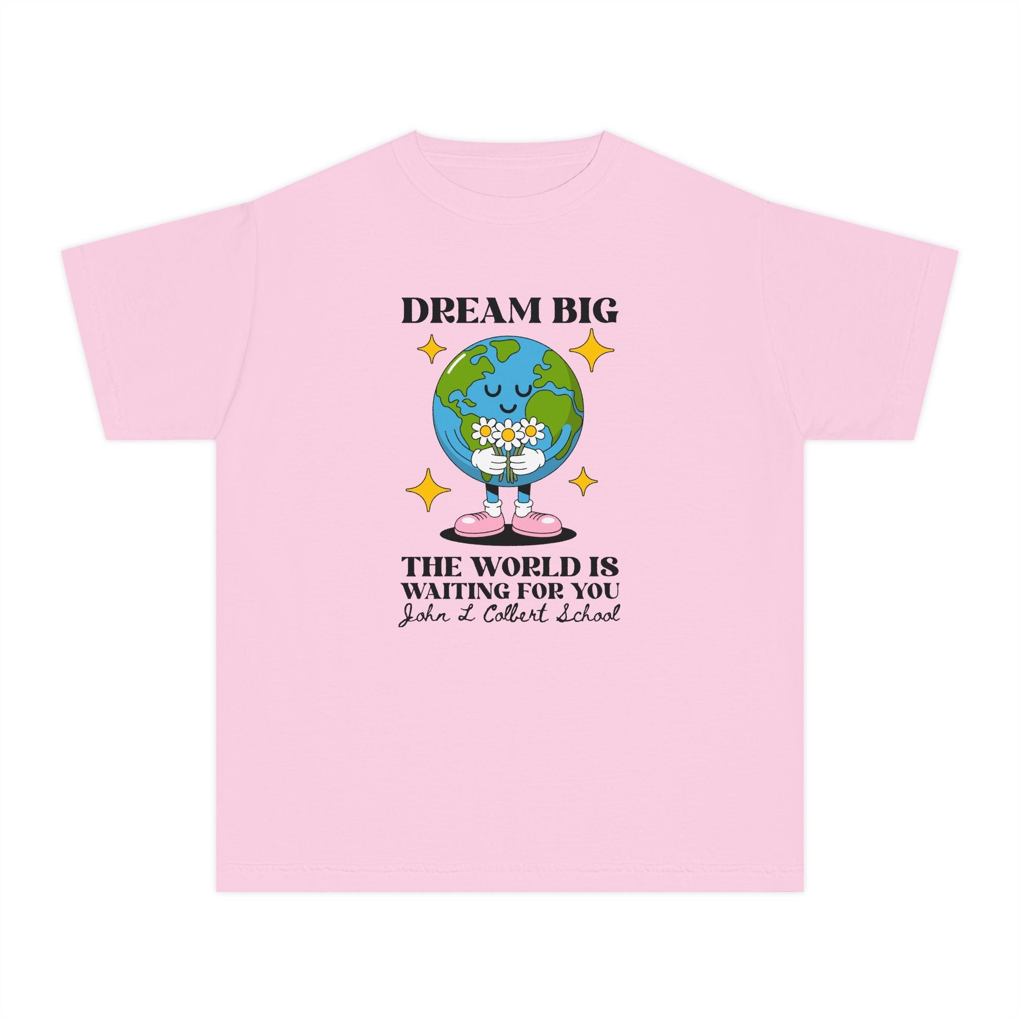 John L Colbert School Kids Tee Shirt: The World is Waiting for You - Opal and June
