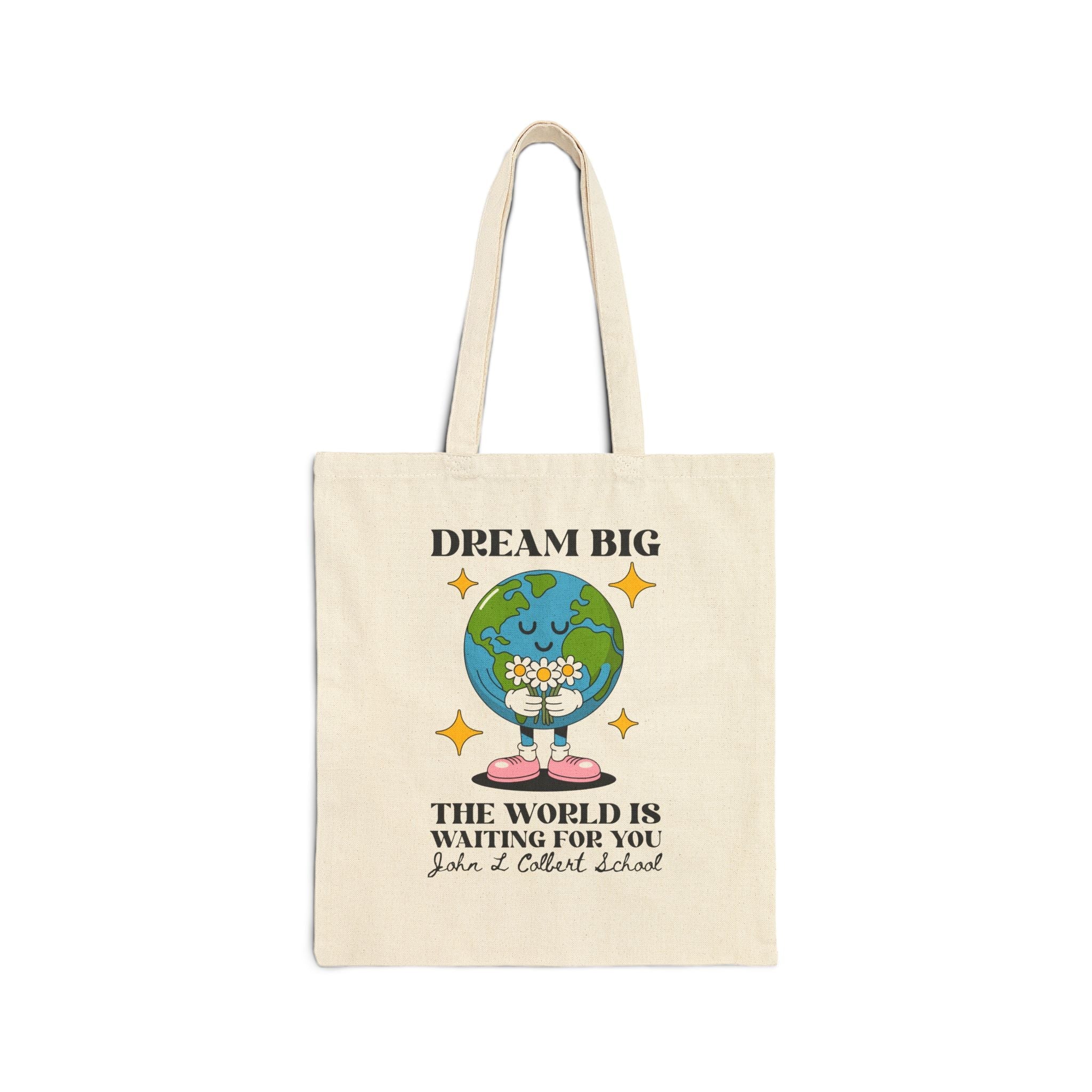 John L Colbert School Tote Bag: The World is Waiting for You - Opal and June