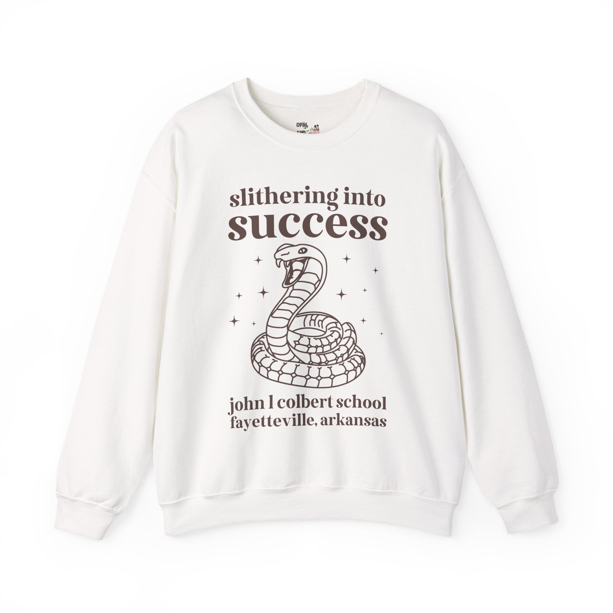 John L Colbert Sweatshirt: Slithering into Success | FPS + Opal and June Sweatshirt, Fayetteville Public Schools - Opal and June