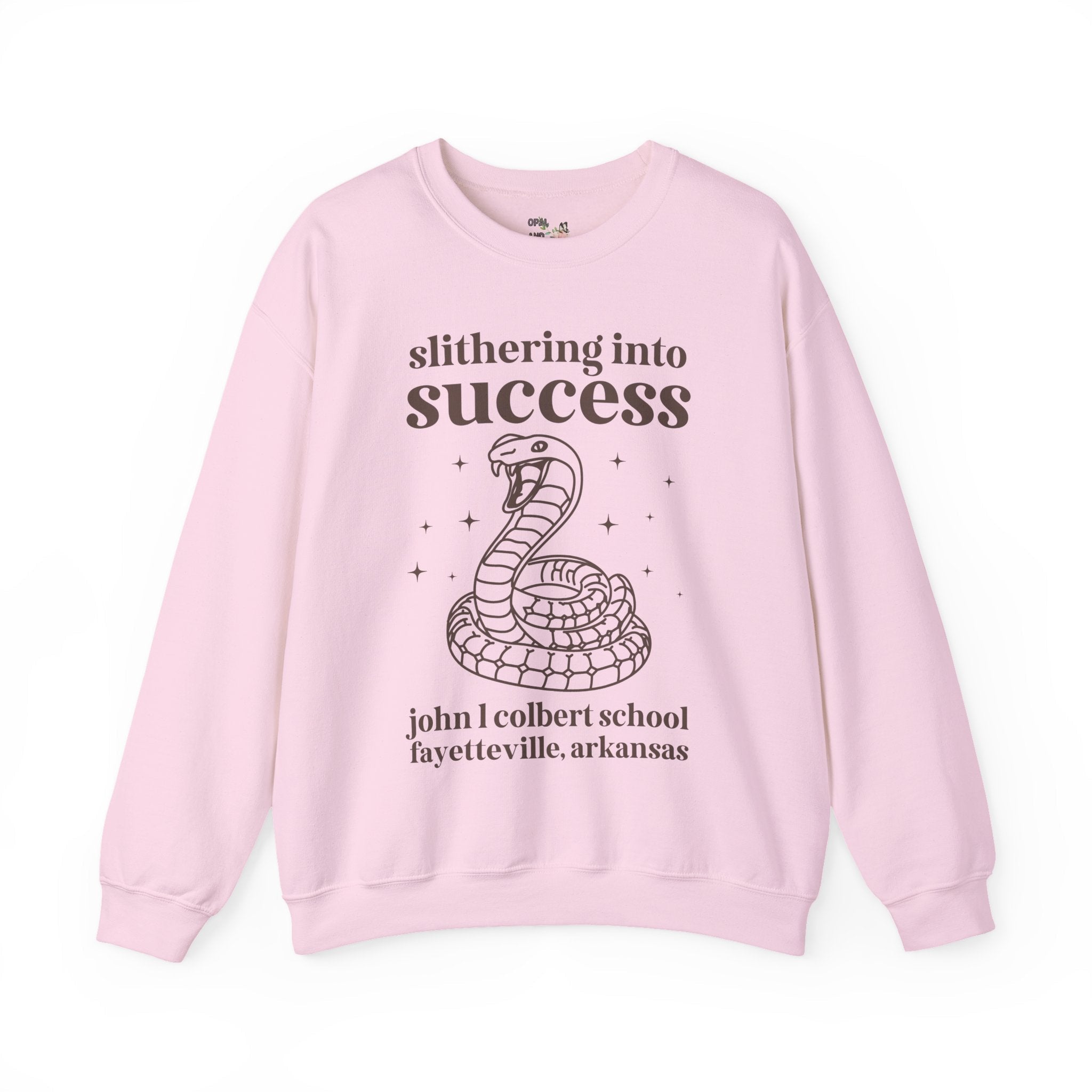 John L Colbert Sweatshirt: Slithering into Success | FPS + Opal and June Sweatshirt, Fayetteville Public Schools - Opal and June