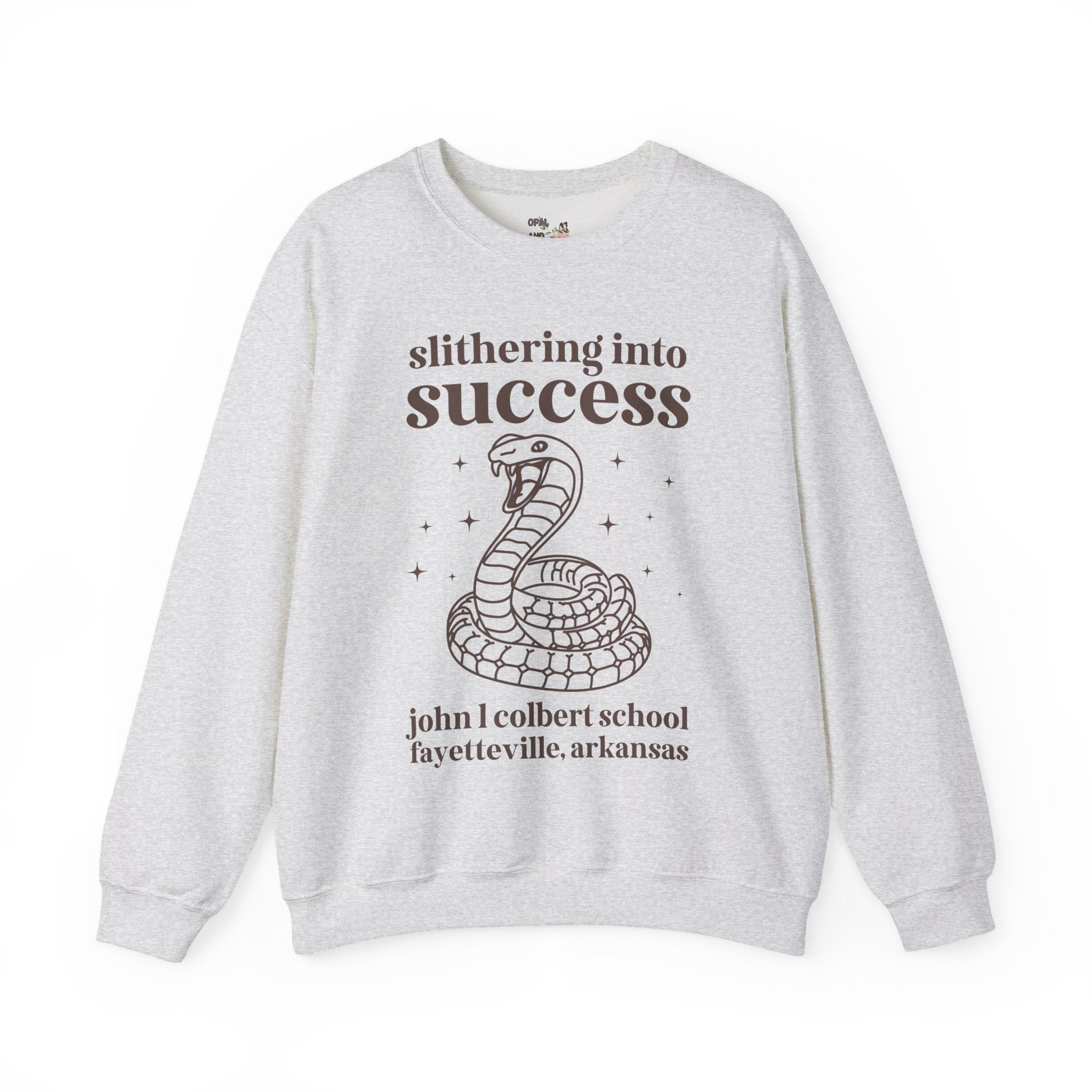 John L Colbert Sweatshirt: Slithering into Success | FPS + Opal and June Sweatshirt, Fayetteville Public Schools - Opal and June