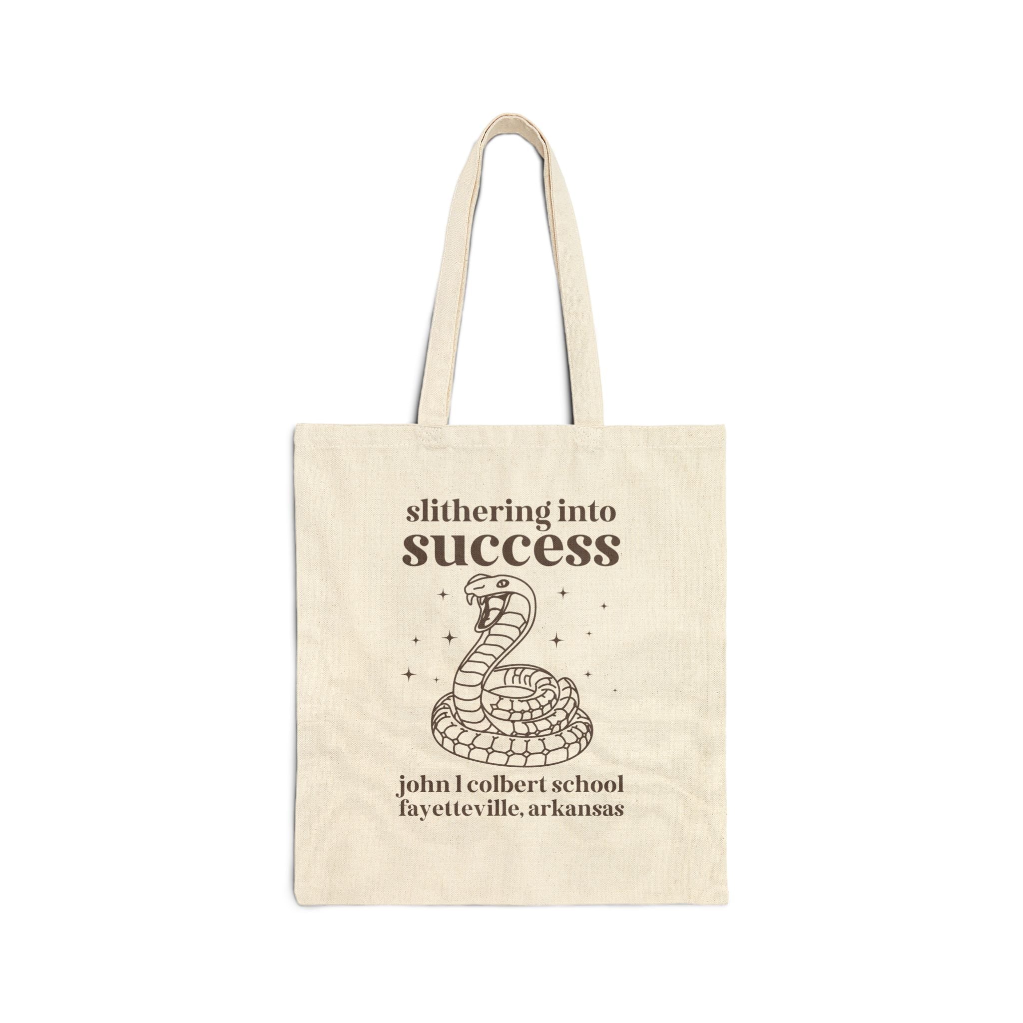 John L Colbert Tote Bag: Slithering into Success - Opal and June