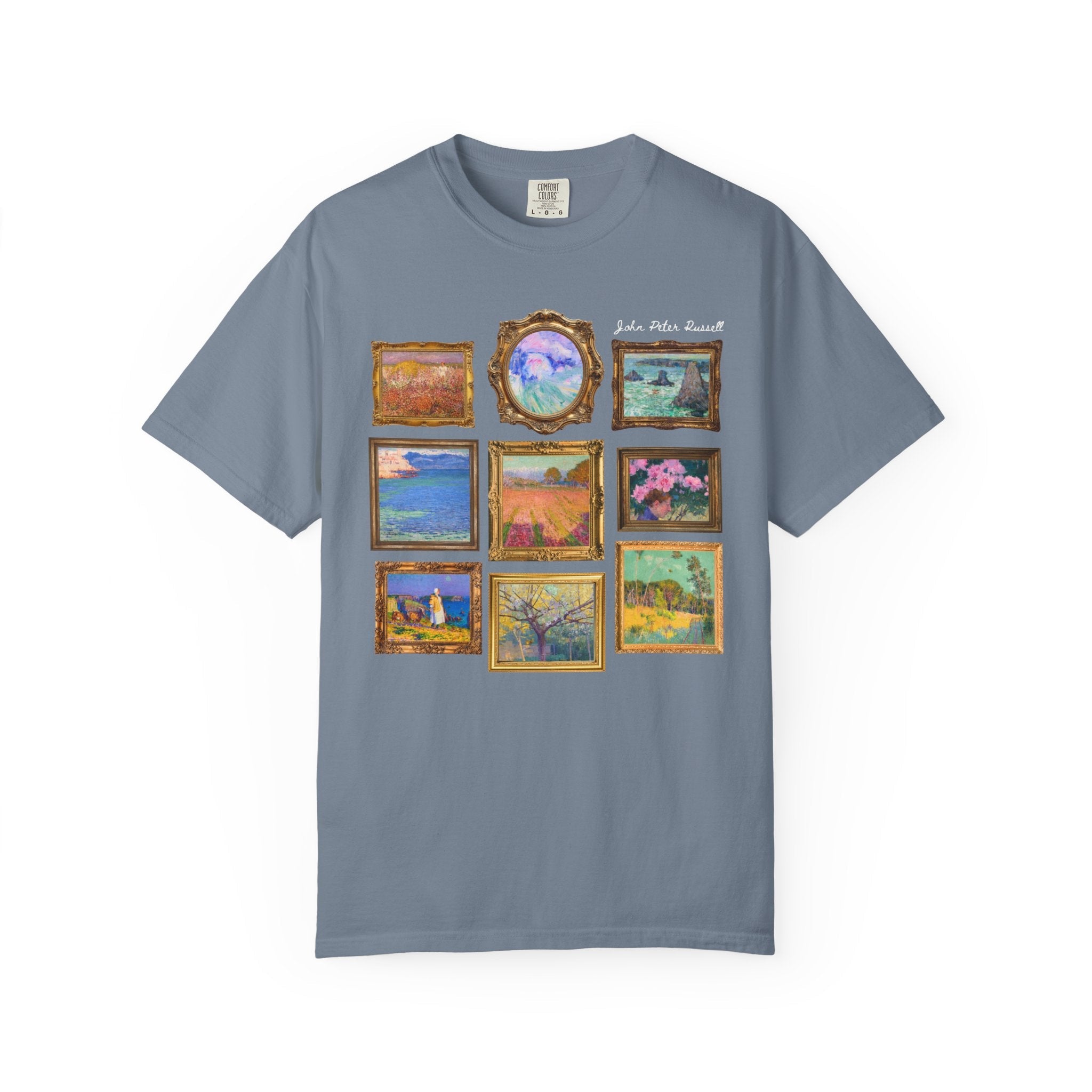 John Peter Russell Australian Impressionist Art History T-Shirt: 19th Century Impressionist Artist, Museum Lover Gift, Colorful Landscapes - Opal and June