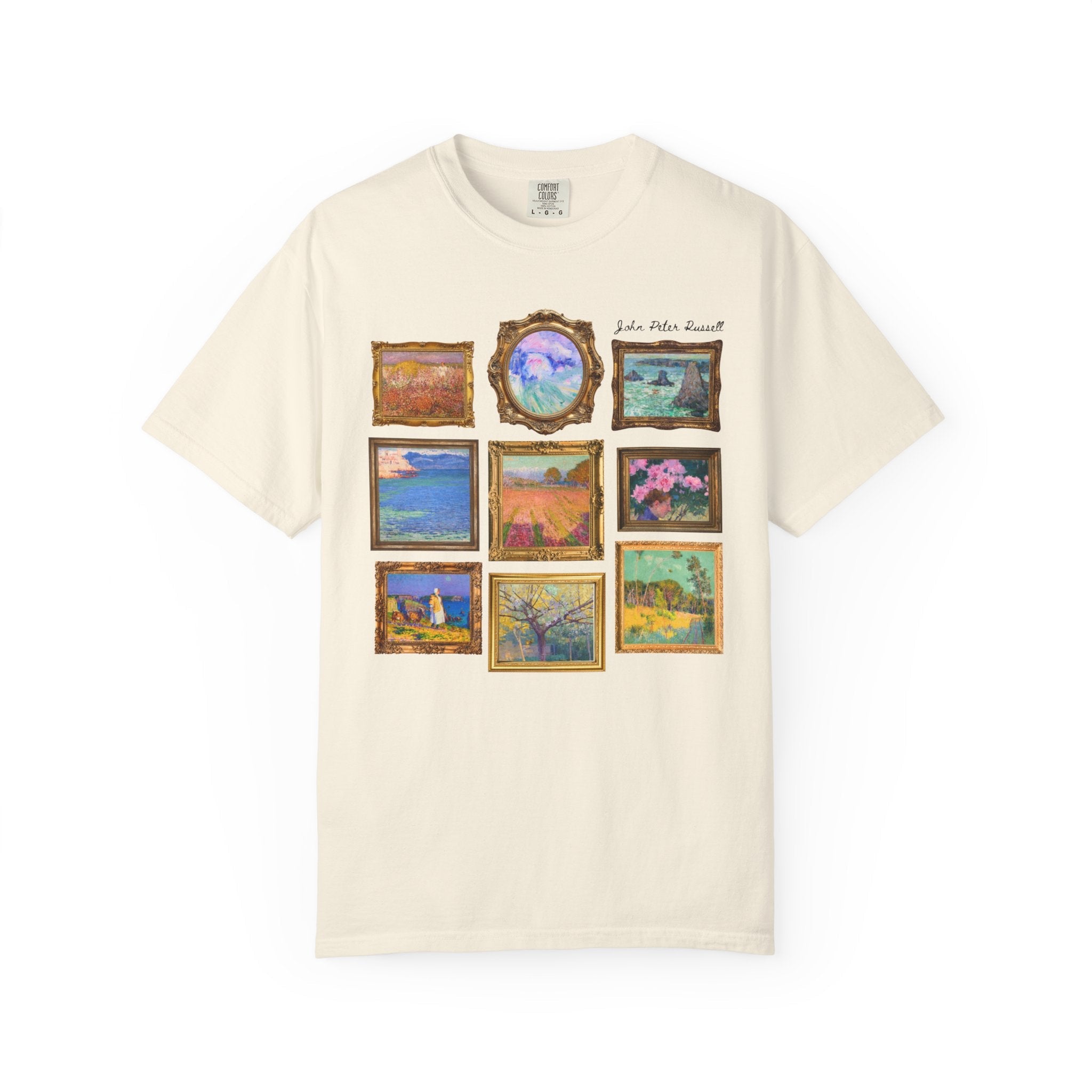 John Peter Russell Australian Impressionist Art History T-Shirt: 19th Century Impressionist Artist, Museum Lover Gift, Colorful Landscapes - Opal and June