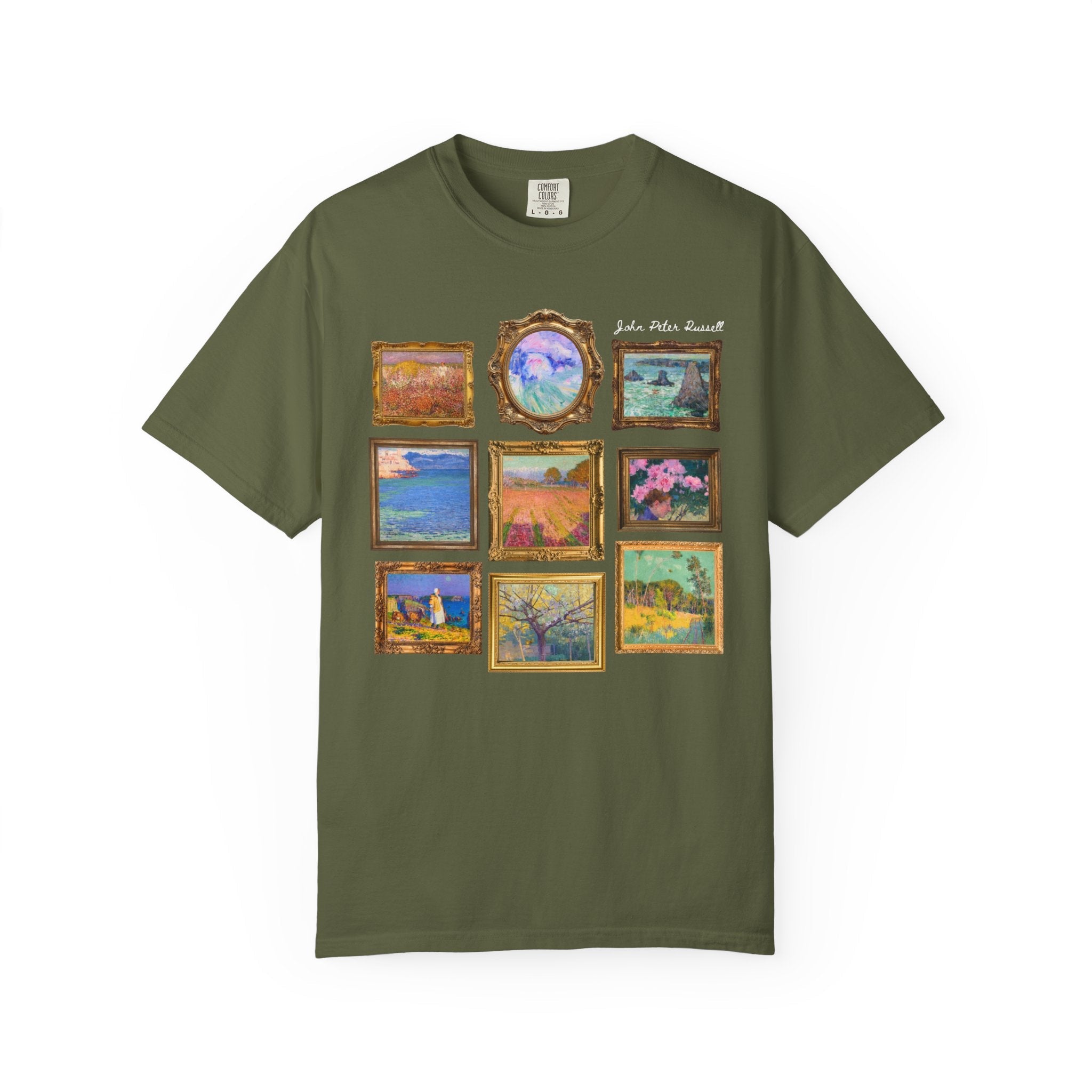 John Peter Russell Australian Impressionist Art History T-Shirt: 19th Century Impressionist Artist, Museum Lover Gift, Colorful Landscapes - Opal and June