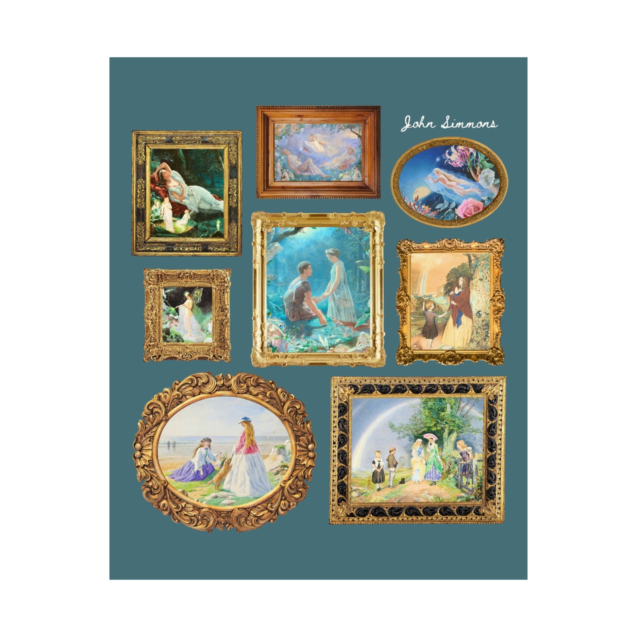 John Simmons Famous Paintings - Opal and June
