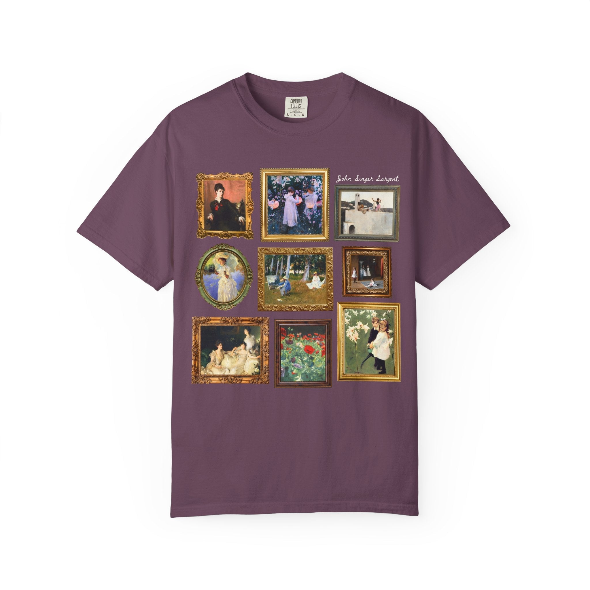 John Singer Sargent Art History Teacher T-Shirt: American Art History, 19th Century Impressionist Painter, Famous Paintings, Comfort Colors - Opal and June