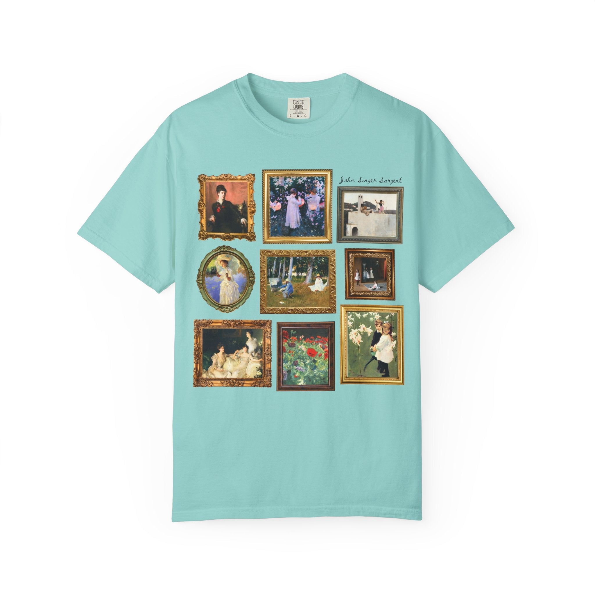 John Singer Sargent Art History Teacher T-Shirt: American Art History, 19th Century Impressionist Painter, Famous Paintings, Comfort Colors - Opal and June