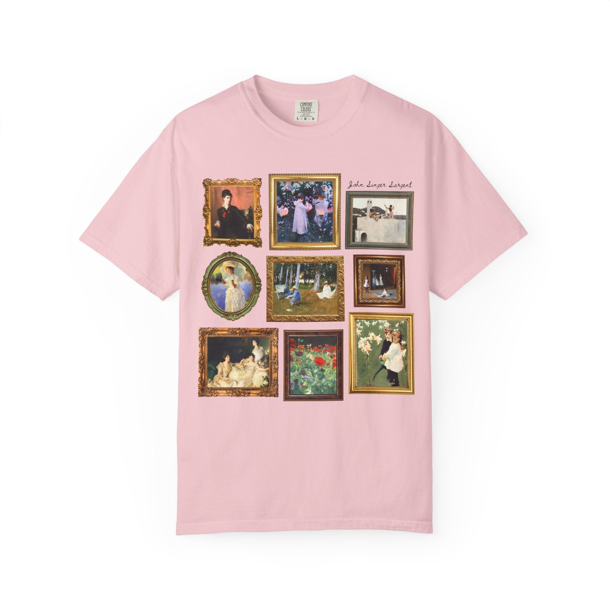 John Singer Sargent Art History Teacher T-Shirt: American Art History, 19th Century Impressionist Painter, Famous Paintings, Comfort Colors - Opal and June