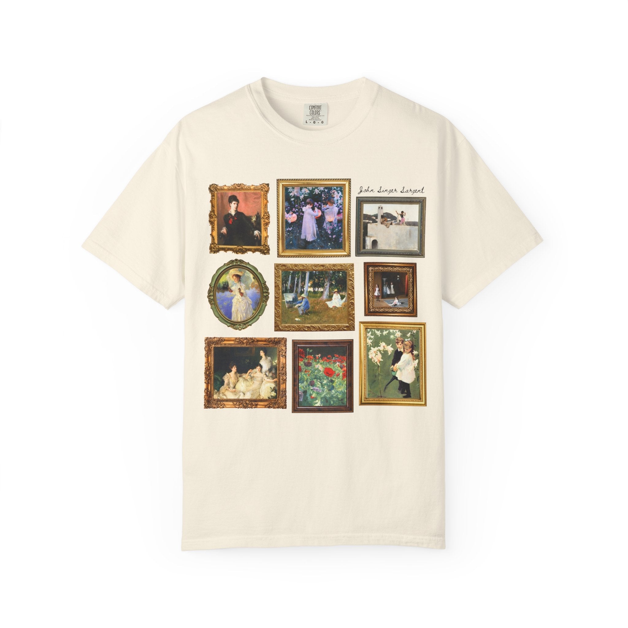 John Singer Sargent Art History Teacher T-Shirt: American Art History, 19th Century Impressionist Painter, Famous Paintings, Comfort Colors - Opal and June