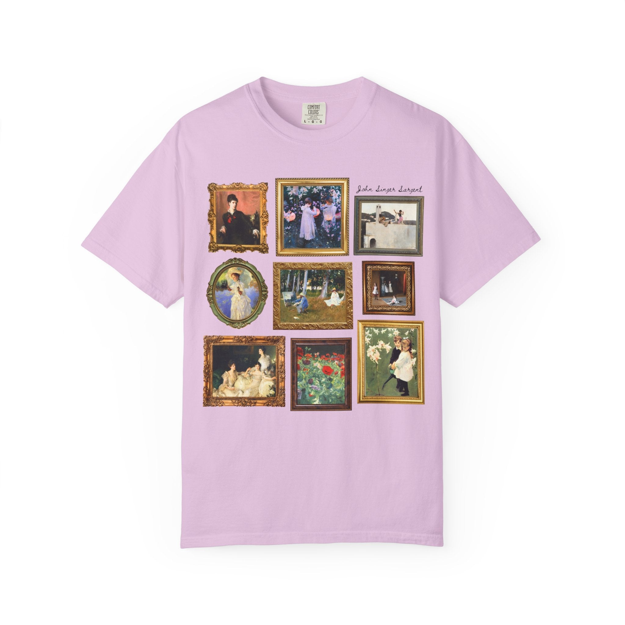 John Singer Sargent Art History Teacher T-Shirt: American Art History, 19th Century Impressionist Painter, Famous Paintings, Comfort Colors - Opal and June