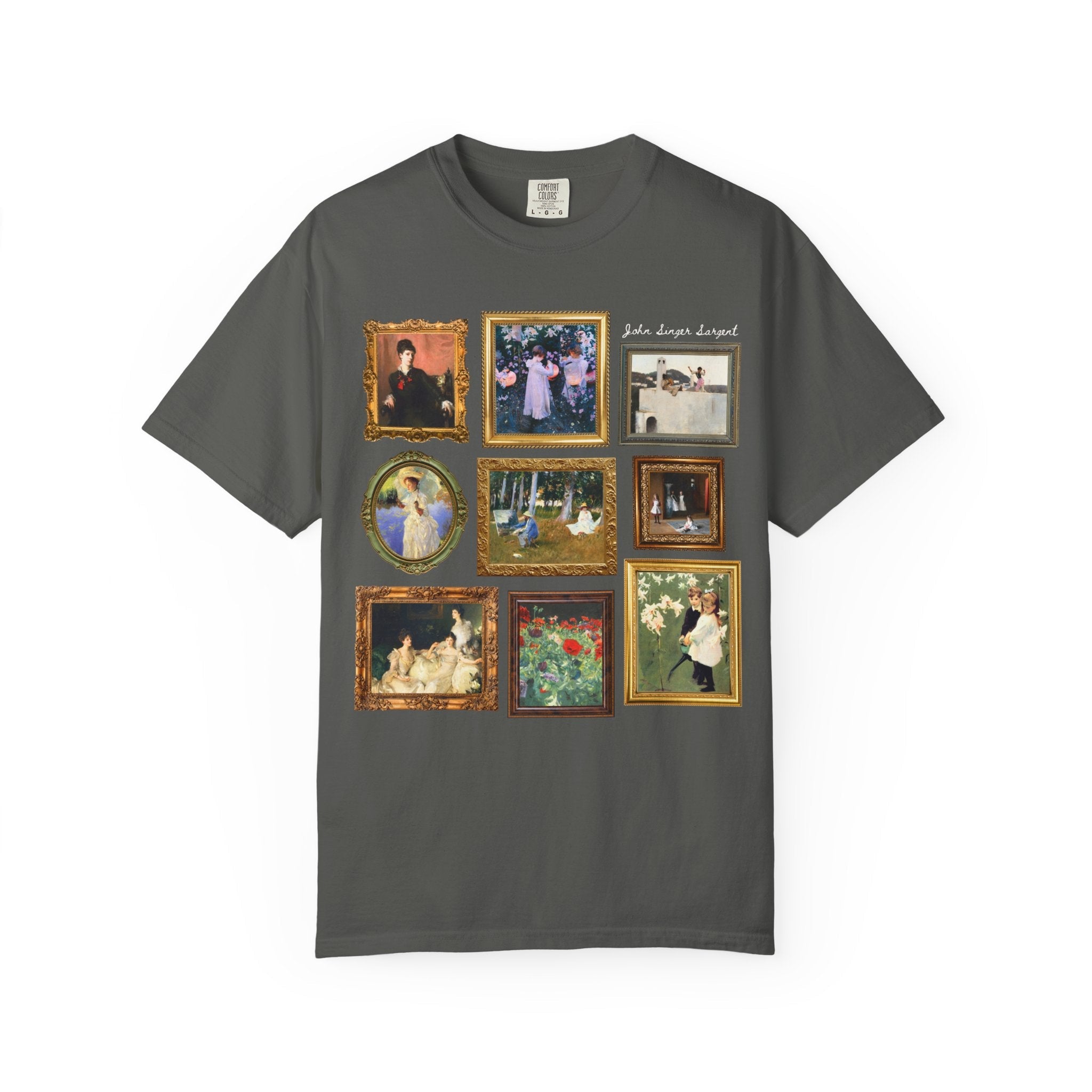 John Singer Sargent Art History Teacher T-Shirt: American Art History, 19th Century Impressionist Painter, Famous Paintings, Comfort Colors - Opal and June