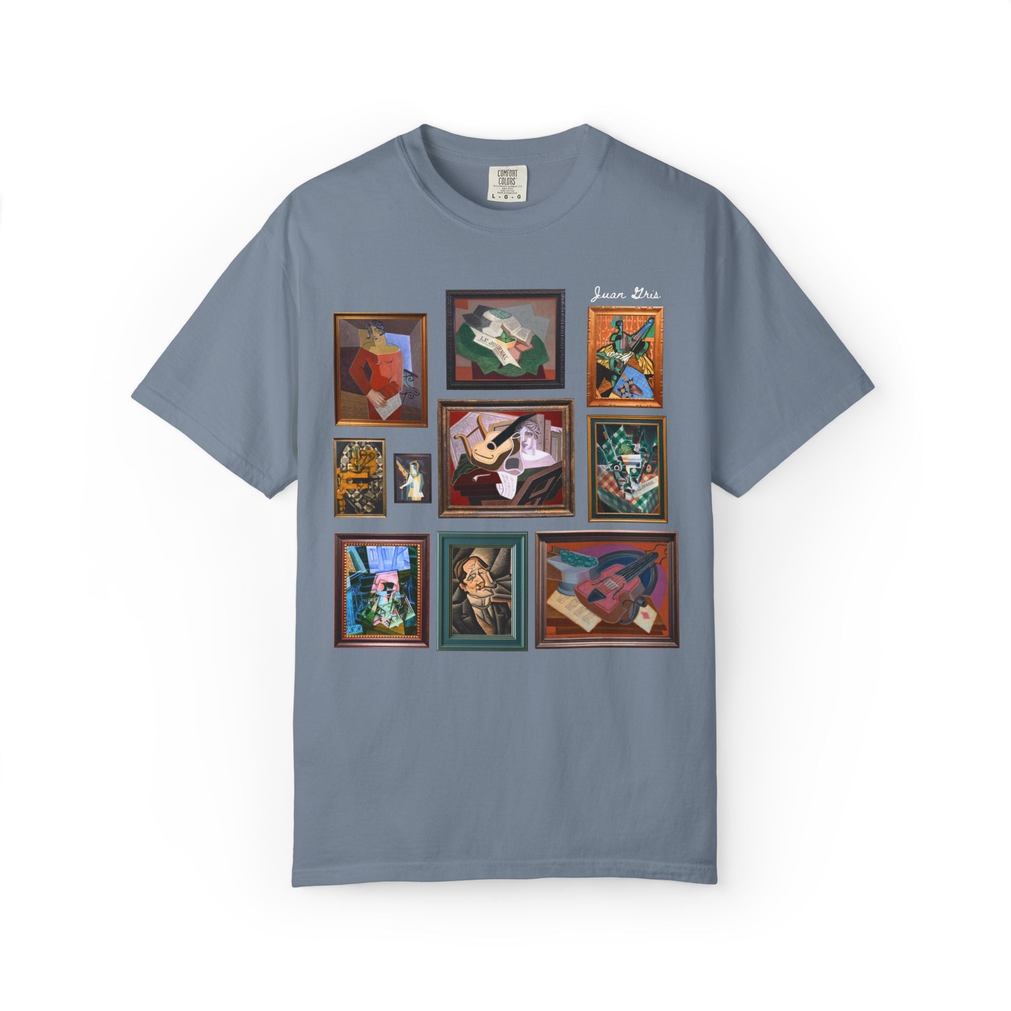 Juan Gris Famous Painting Art History Tee Shirt: 19th Century and Early 1900s European Art History Buff Gift, Cubism Art Movement T-Shirt - Opal and June