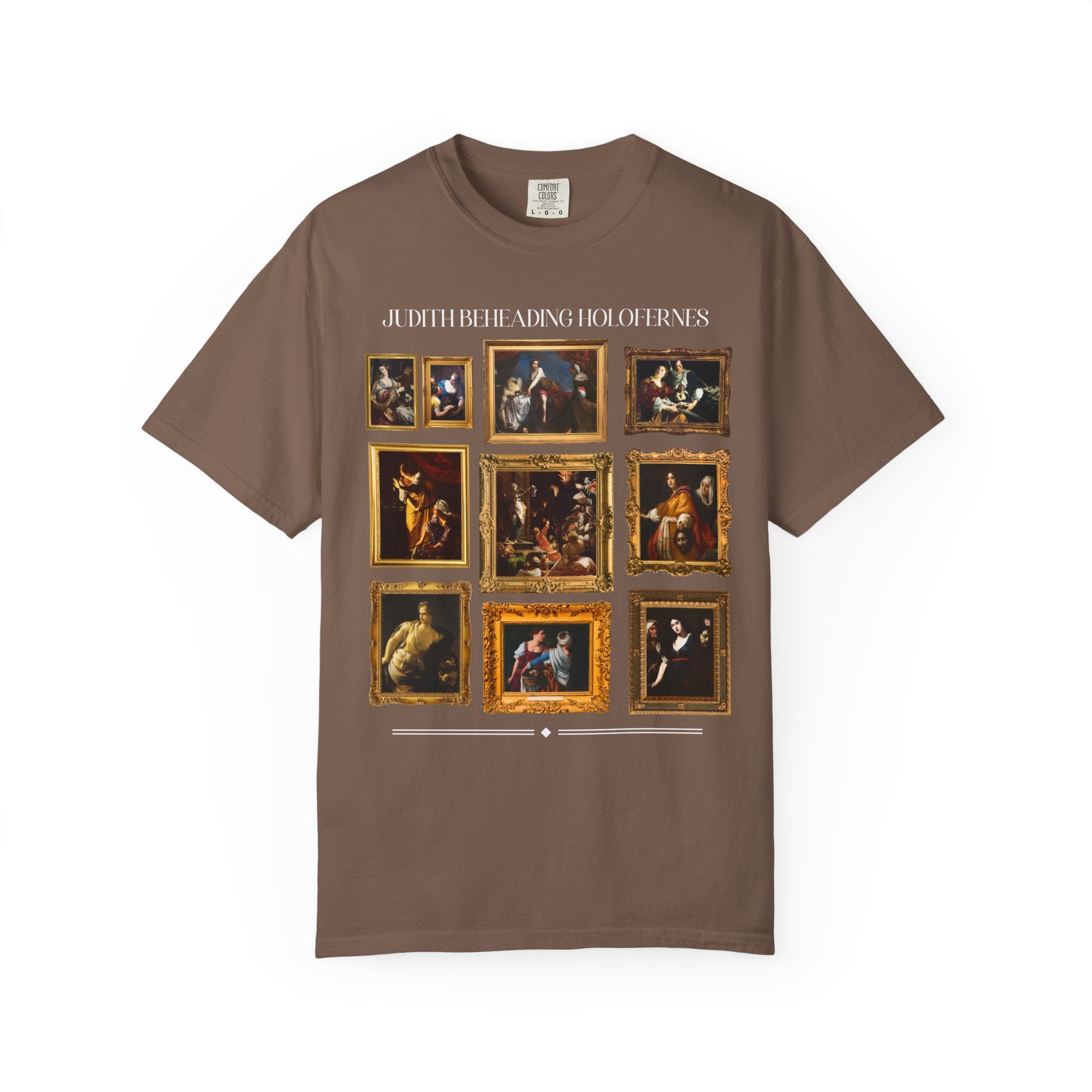 Judith Beheading Holofernes Art History Tee Shirt, Famous Paintings, Women's History, Artemisia Gentileschi, Cristofano Allori, Baroque Art - Opal and June