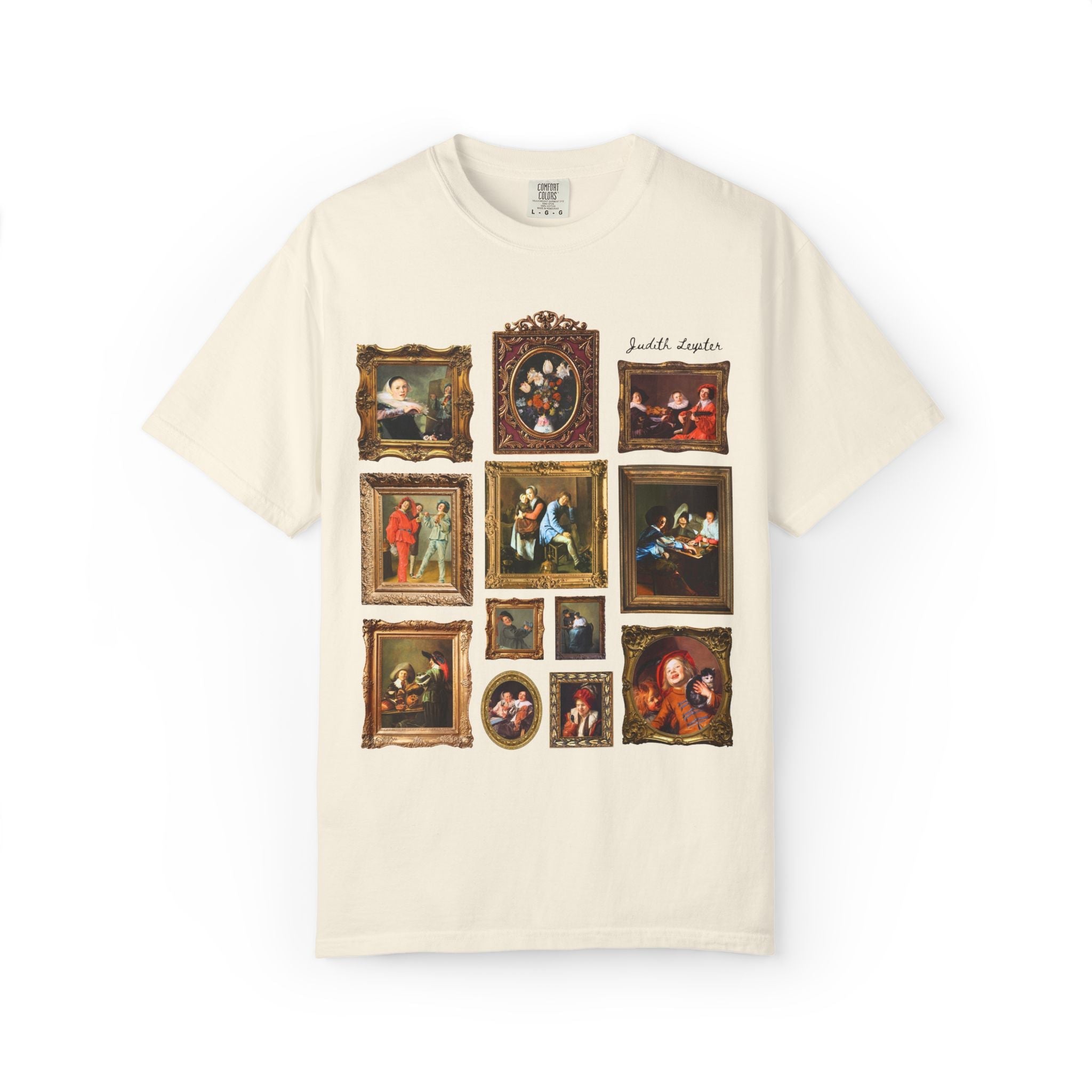 Judith Leyster Dutch Golden Age Art History Tee Shirt with Famous Paintings: 17th Century Art History, Women's History, Museum Lover Tee - Opal and June