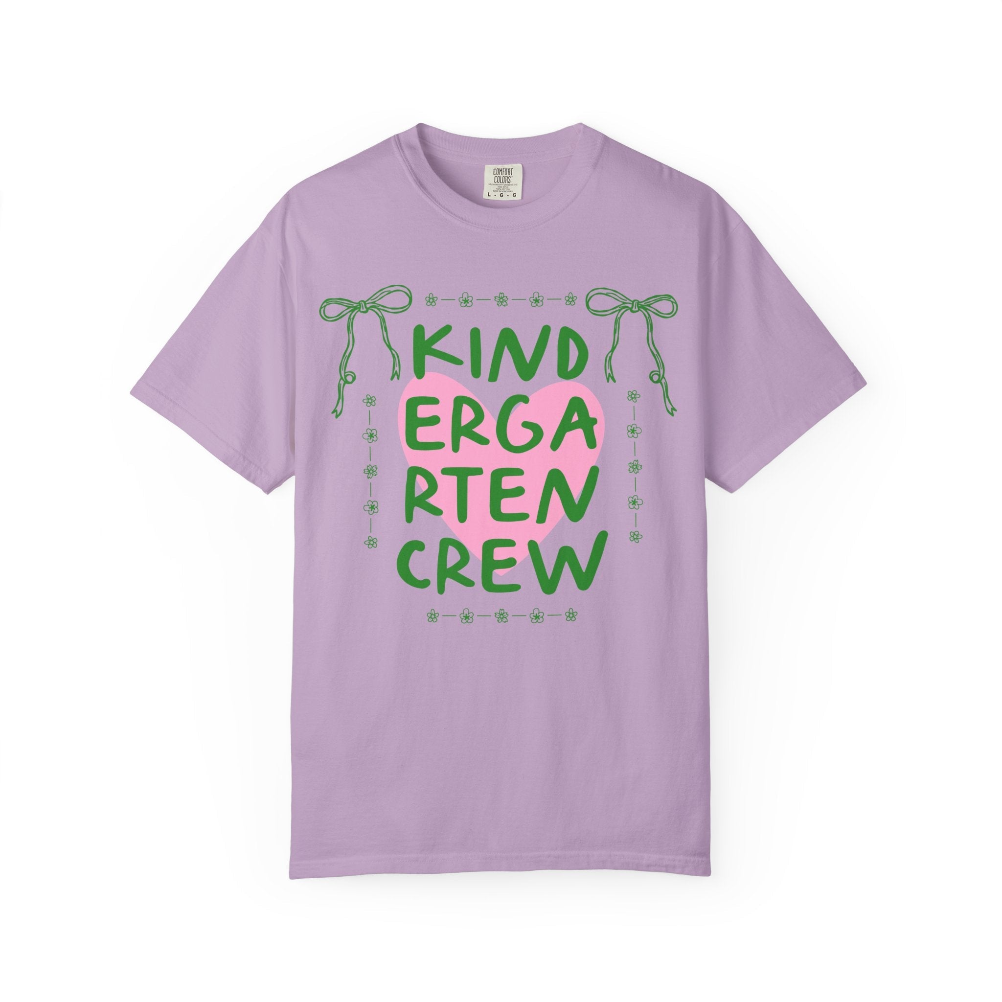 Kindergarten Crew Matching Teacher Tee Shirt, Back To School Kindergarten Team T-Shirt for First Day of School or Meet the Teacher Night - Opal and June