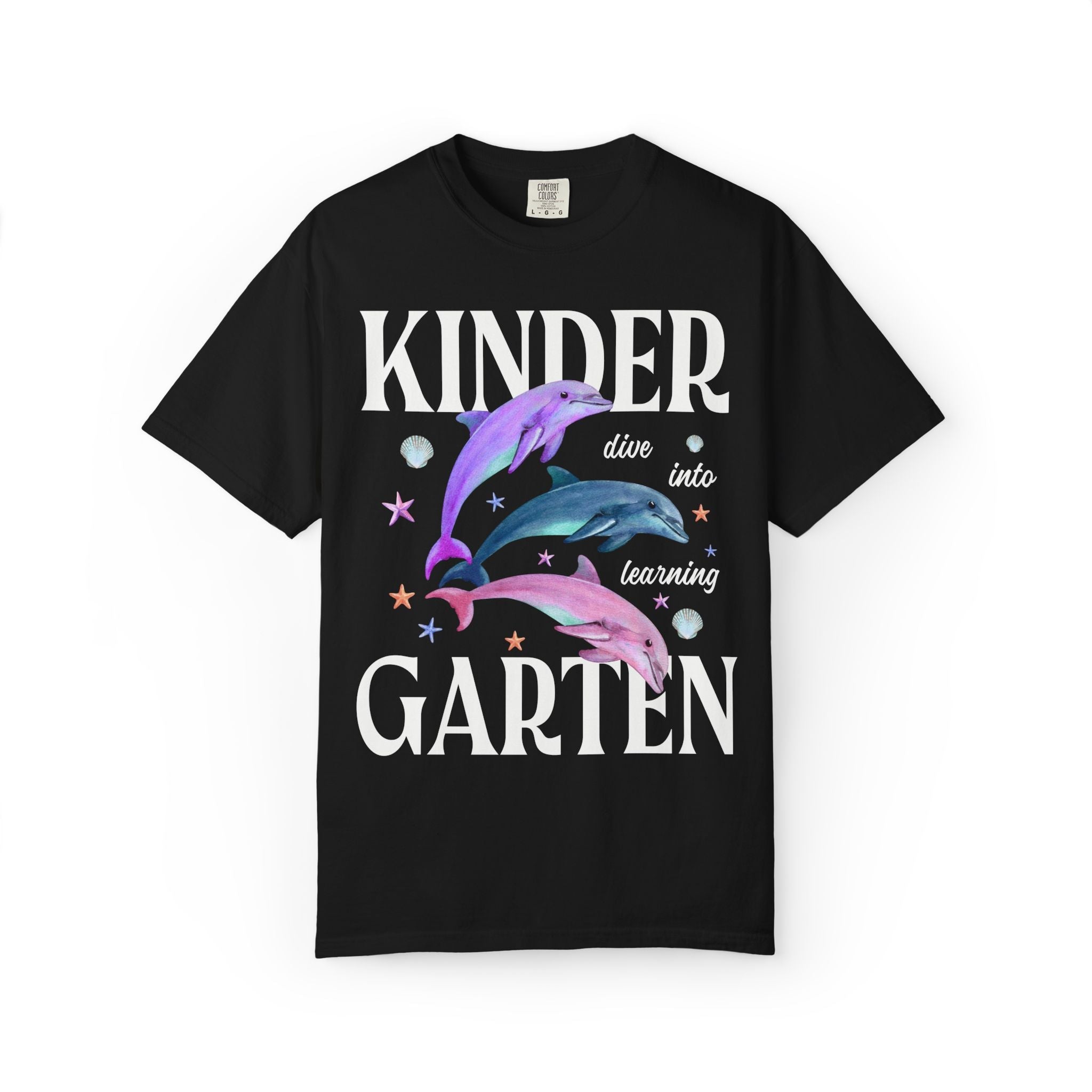 Kindergarten Dolphin Tee: Dive Into Learning - Opal and June