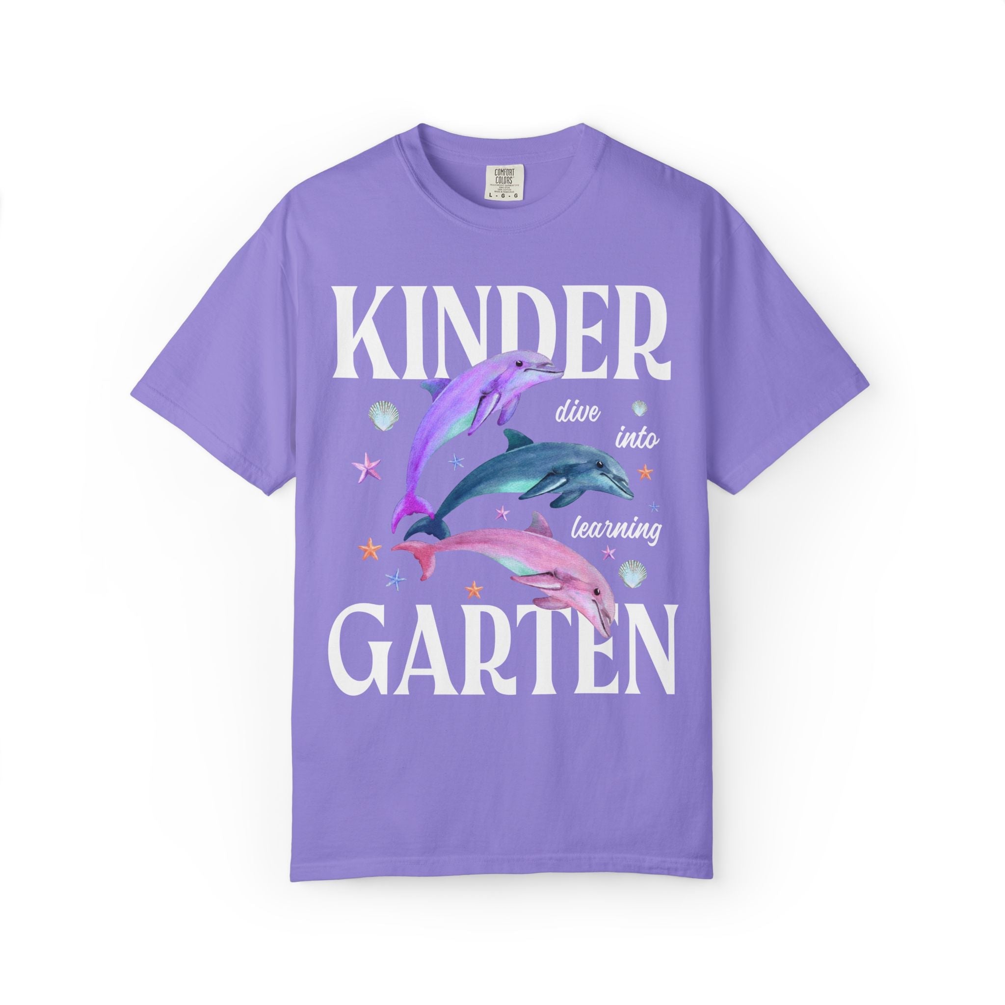 Kindergarten Dolphin Tee: Dive Into Learning - Opal and June