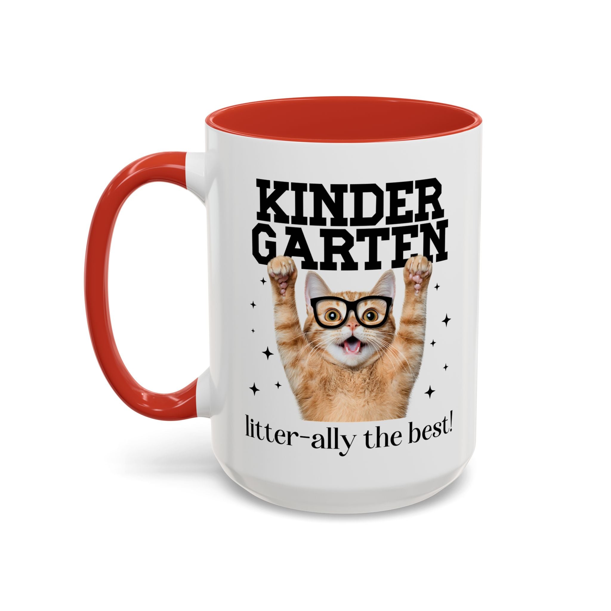 Kindergarten Teacher Cat Lover Coffee Mug - Opal and June
