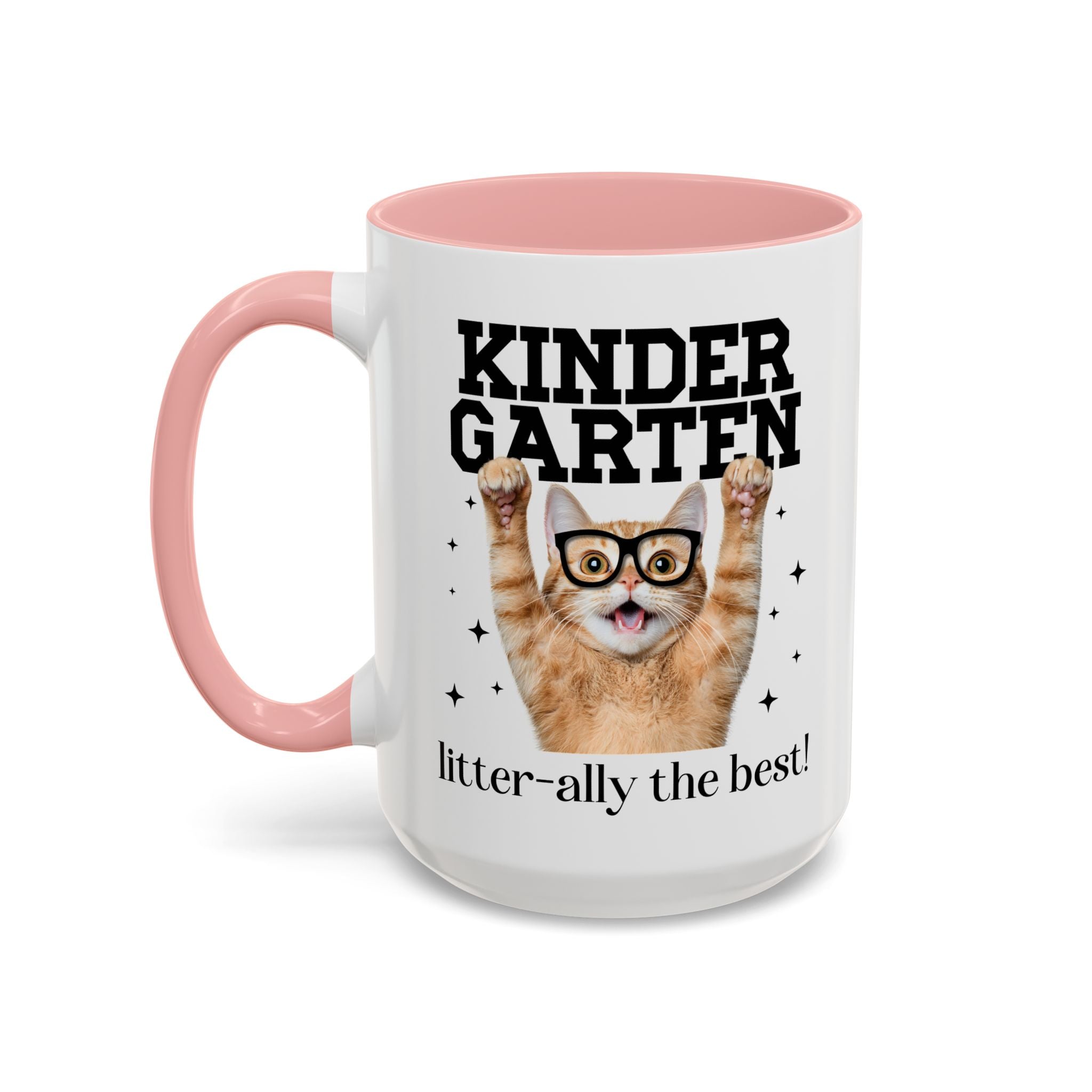 Kindergarten Teacher Cat Lover Coffee Mug - Opal and June