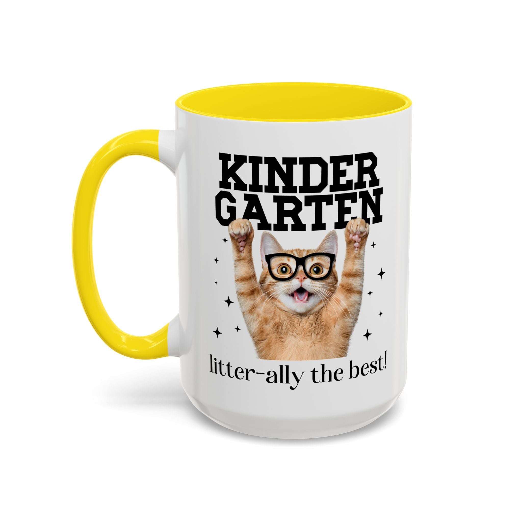 Kindergarten Teacher Cat Lover Coffee Mug - Opal and June