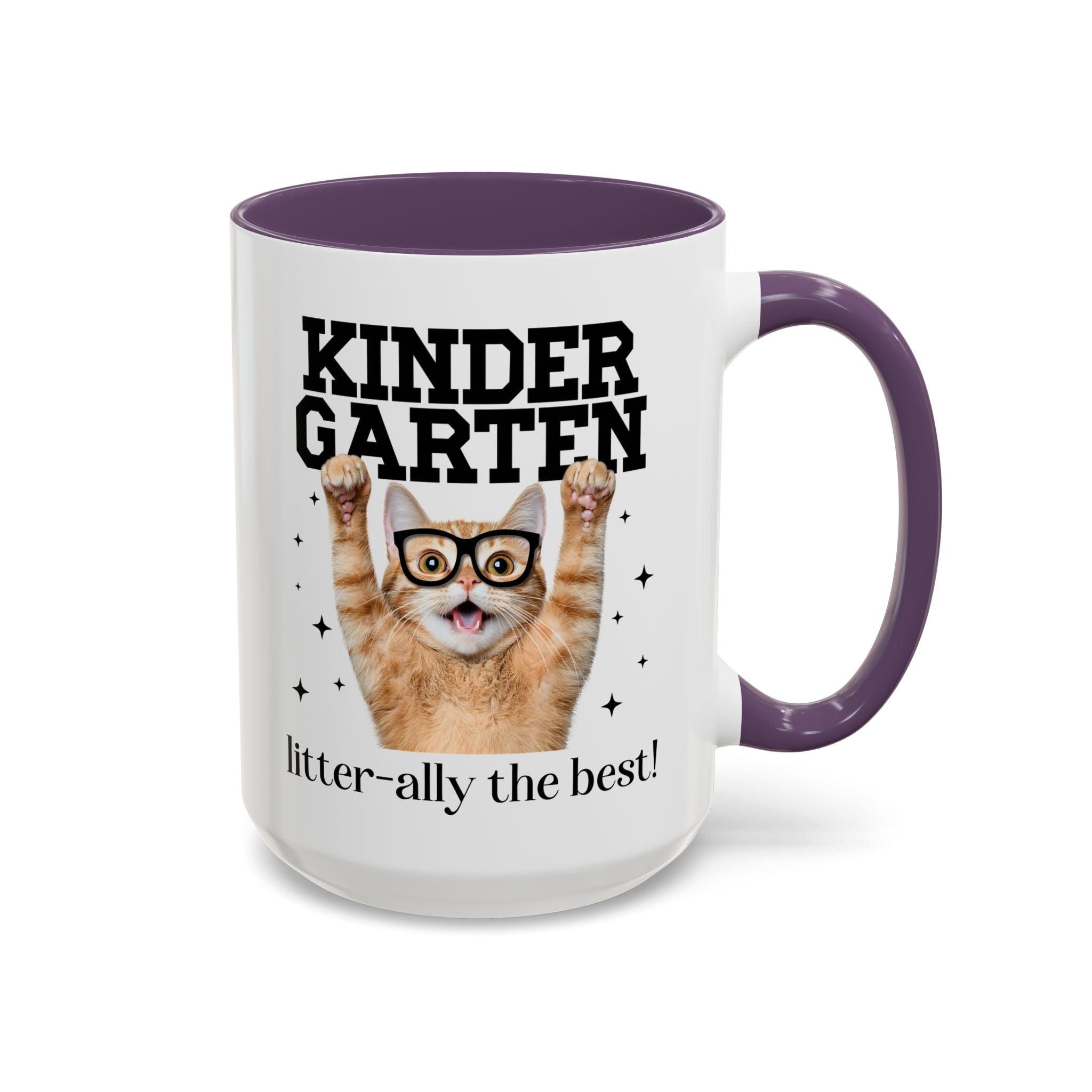 Kindergarten Teacher Cat Lover Coffee Mug - Opal and June