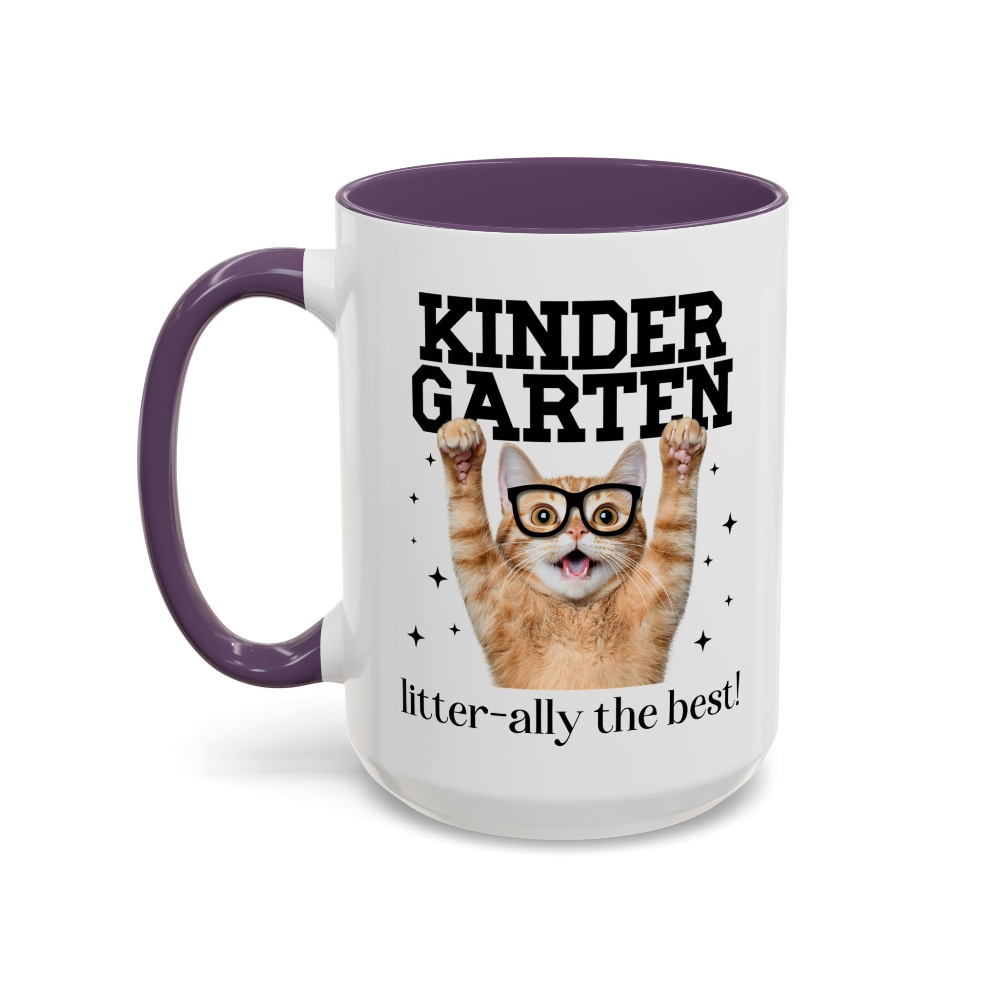 Kindergarten Teacher Cat Lover Coffee Mug - Opal and June