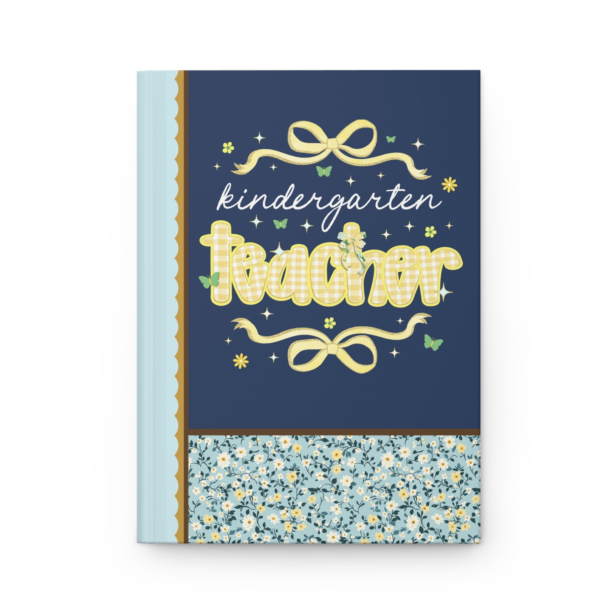 Kindergarten Teacher Notebook with Cottagecore Lemon Aesthetic, Cute Fairycore Preppy Journal for Back to School, First Day of School Gift - Opal and June