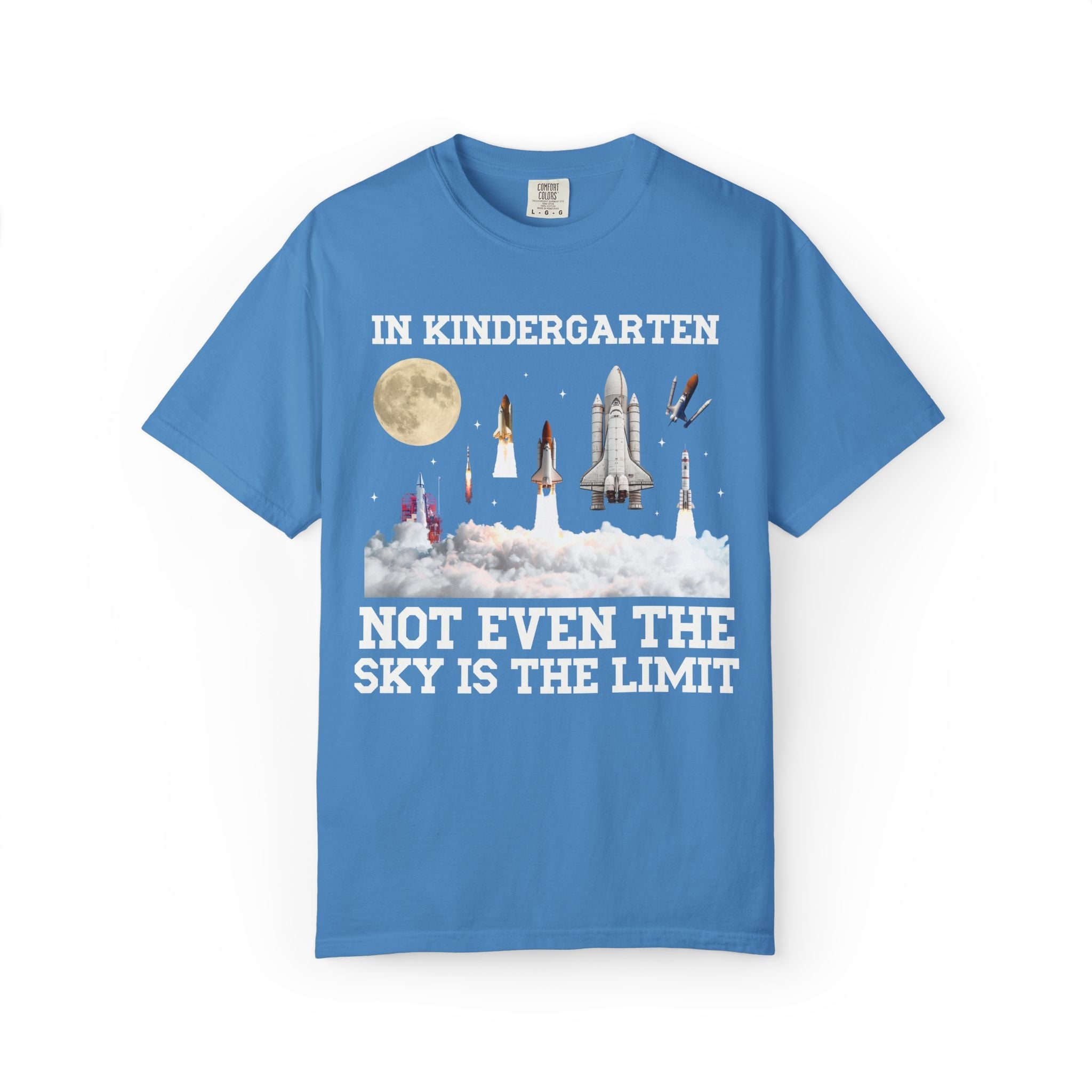 Kindergarten Teacher Space Lover Tee Shirt with Rocket Ships - Opal and June