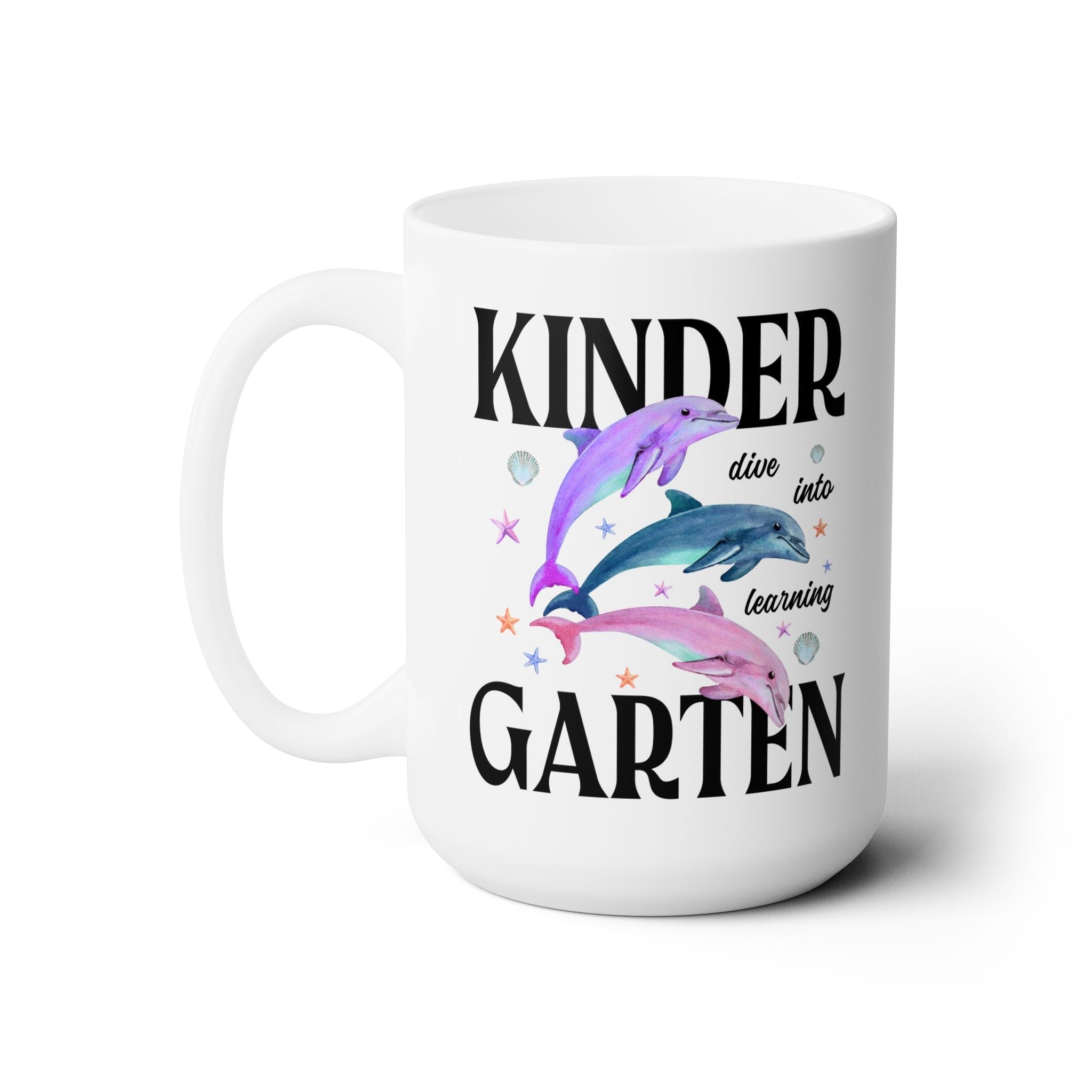 Kindergarten Teacher Team Coffee Mug: Dive Into Learning - Opal and June