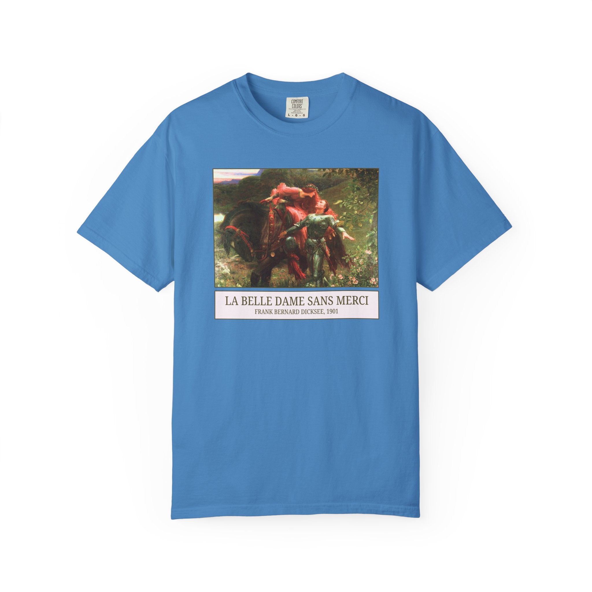 La Belle Dame Sans Merci by Frank Bernard Dicksee, Famous 1900s Painting, European Art History John Keats Poetry, Humanities Teacher Gift - Opal and June