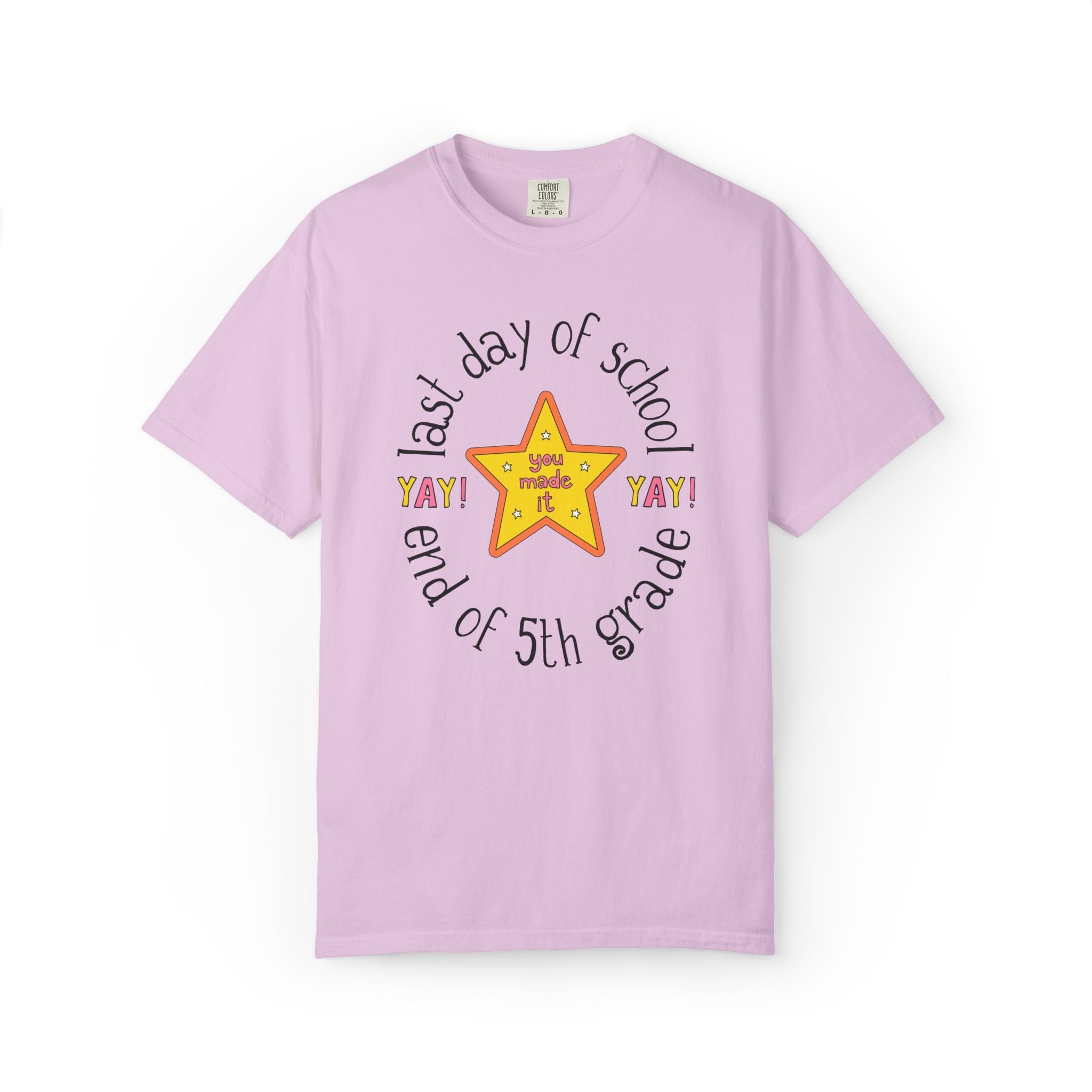Last Day of School Matching Teacher T-Shirt for Elementary School Teachers or Elementary Office Staff, School Librarian End of Year Tee - Opal and June